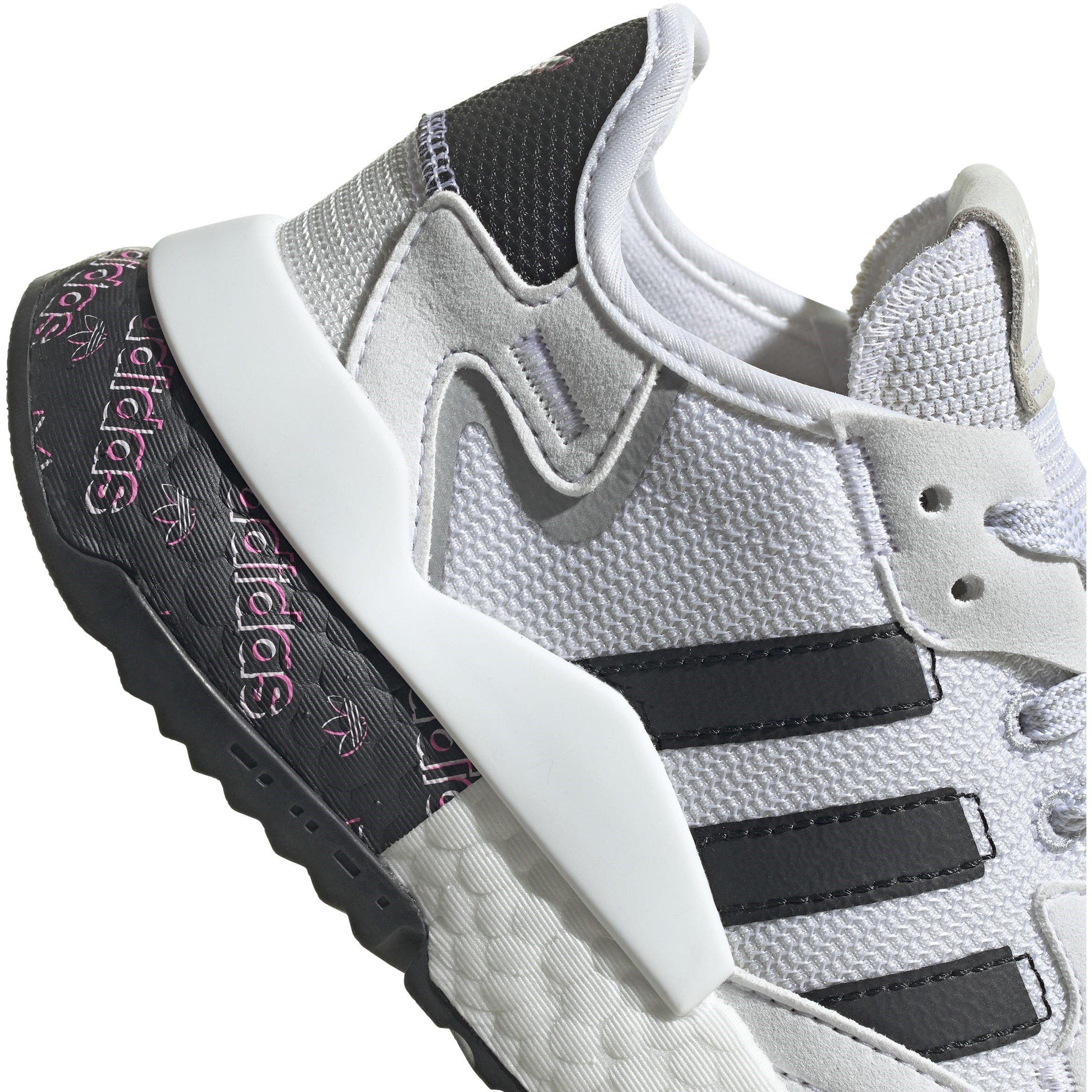 Wht/Blk/Grey - adidas Originals - Nite Jogger Shoes Womens - 9
