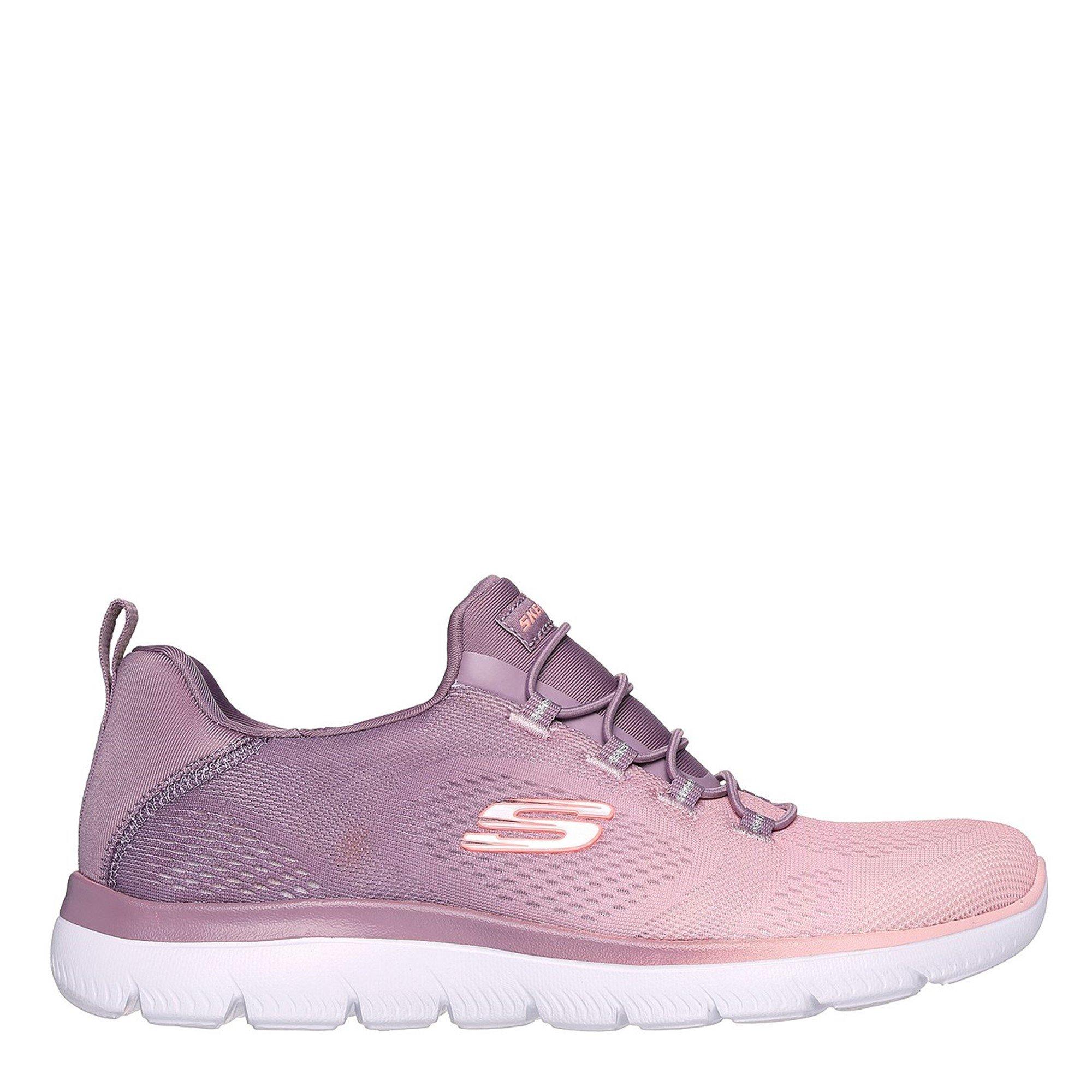 Light Mauve - Skechers - Sport Summits Womens Slip On Trainers - 3