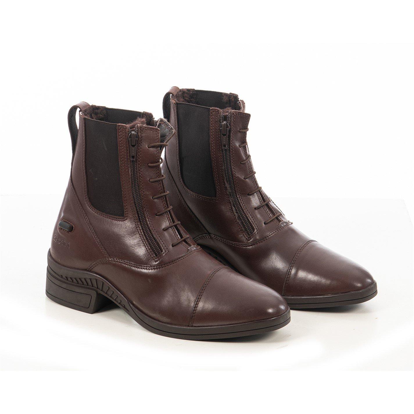 Marrón - Brogini - Bota de equitación Vasto de doble cremallera en el empeine - 2