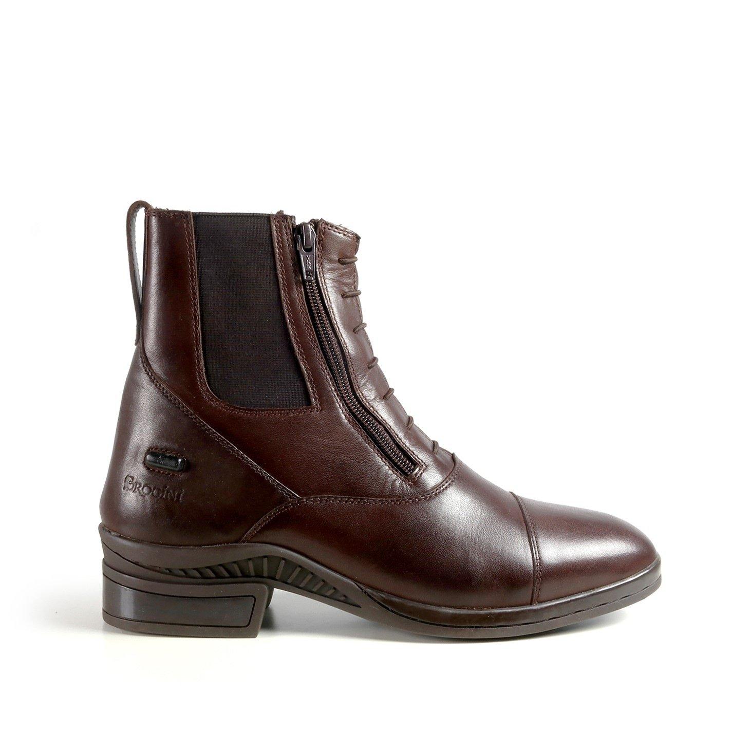Marrón - Brogini - Bota de equitación Vasto de doble cremallera en el empeine - 3
