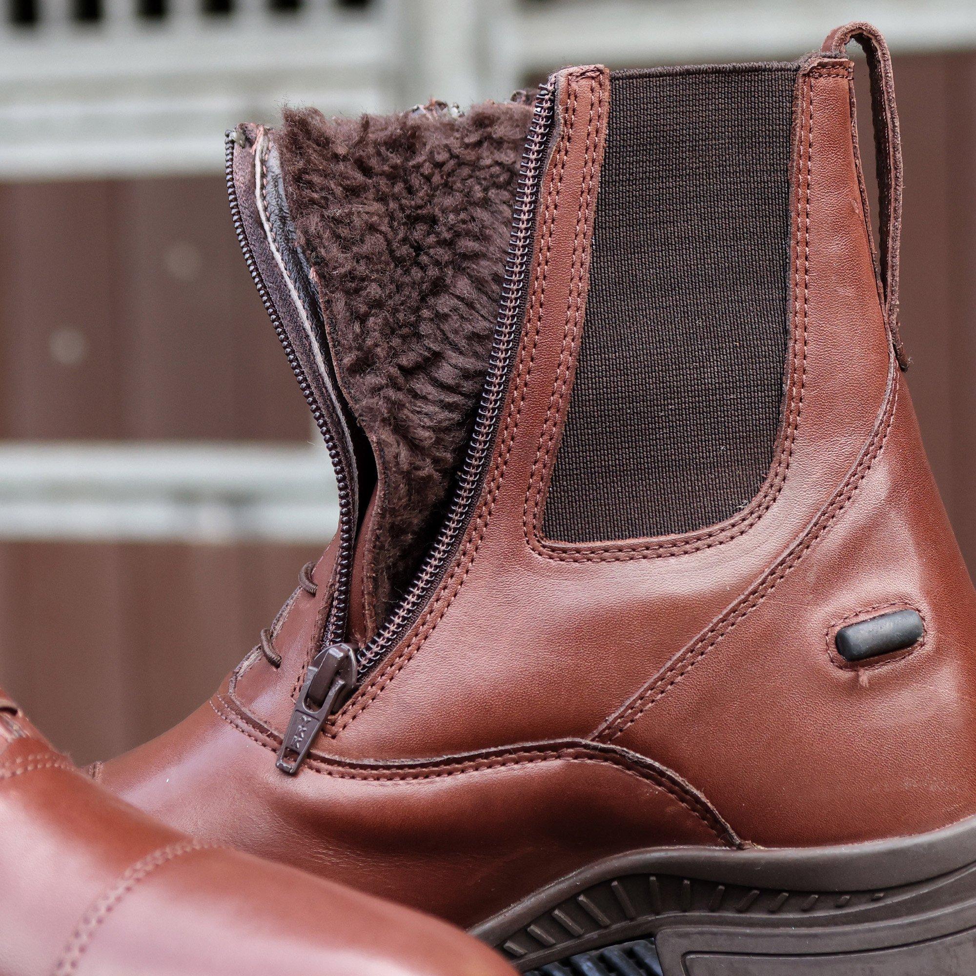 Marrón - Brogini - Bota de equitación Vasto de doble cremallera en el empeine - 7