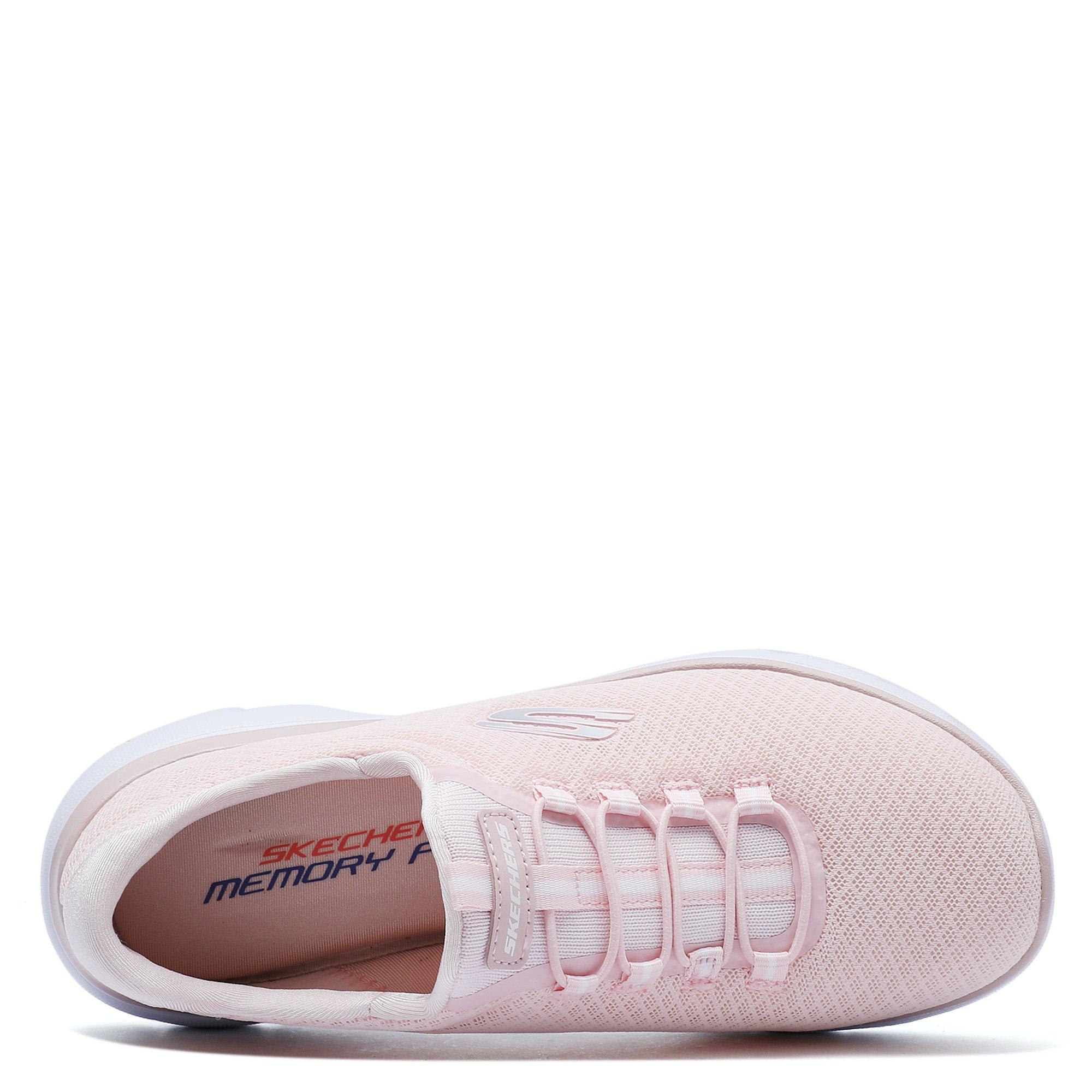 LIGHT PINK  - Skechers - Sport Summit Womens Slip On Trainers - 3