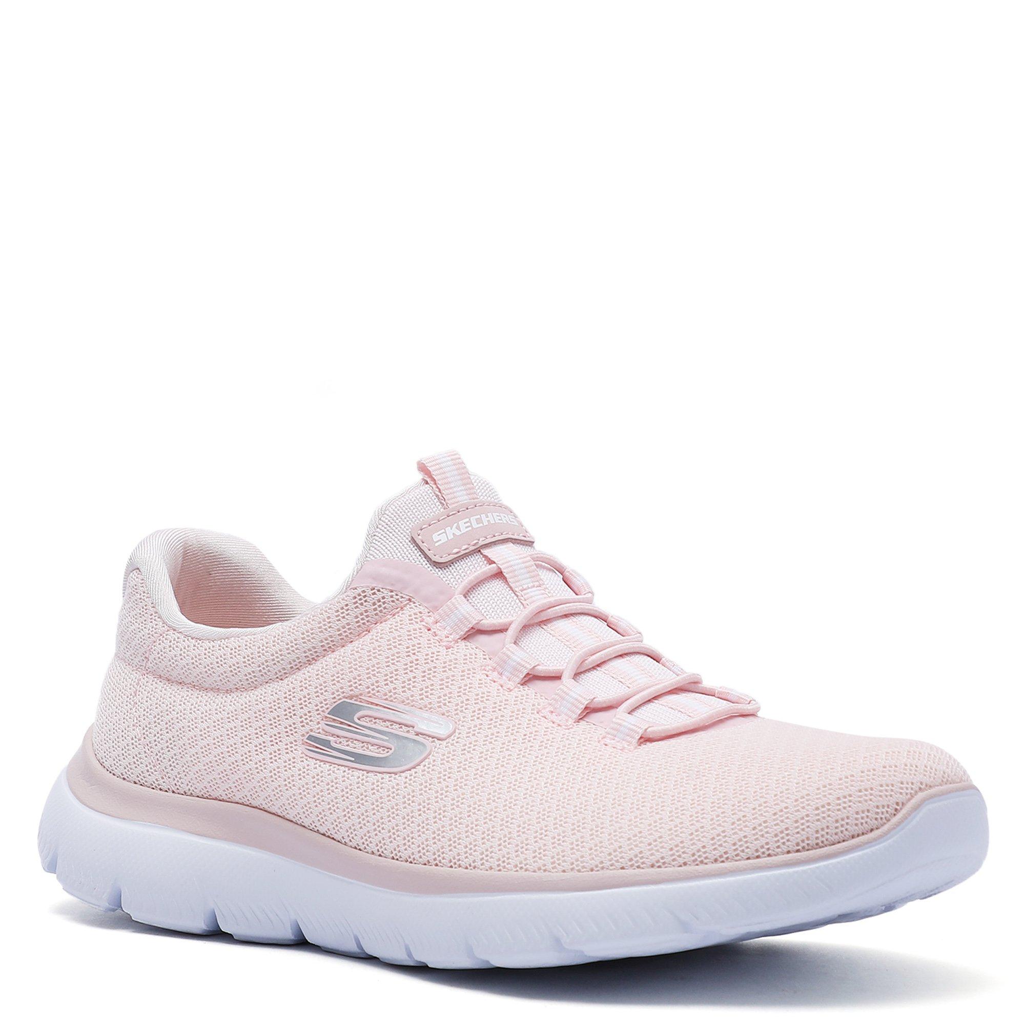 LIGHT PINK  - Skechers - Sport Summit Womens Slip On Trainers - 5