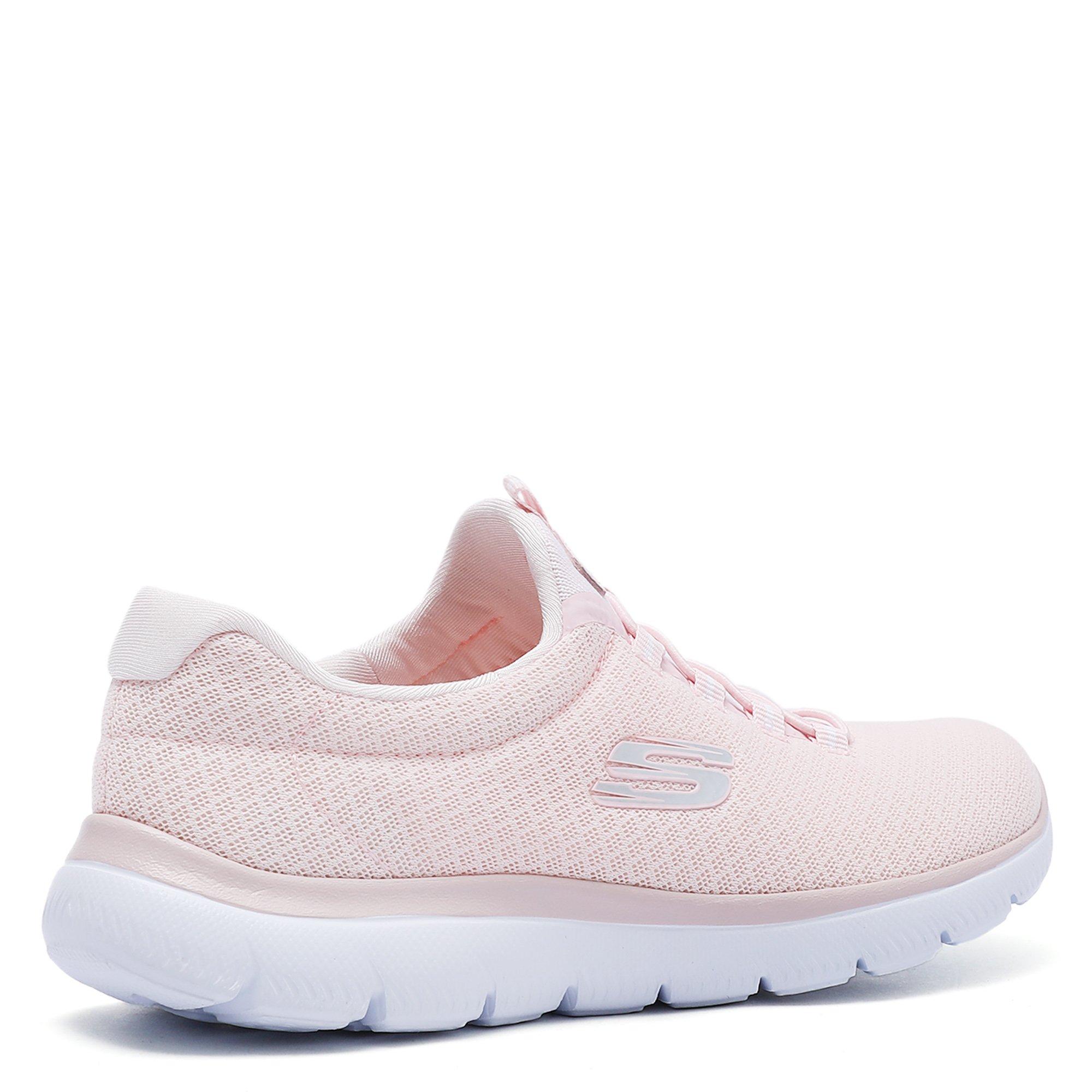 LIGHT PINK  - Skechers - Sport Summit Womens Slip On Trainers - 6