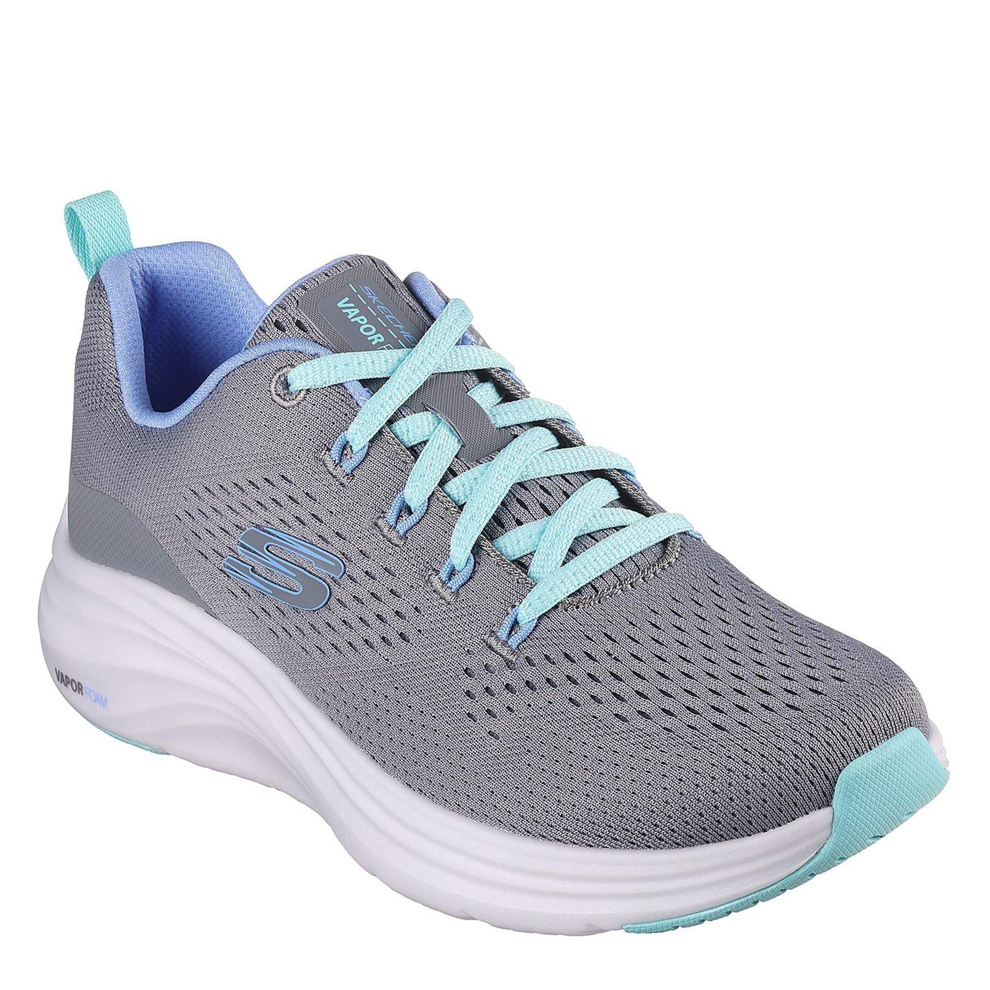 Grey/Turq - Skechers - Vapor Foam Fresh Trend Runner - 1