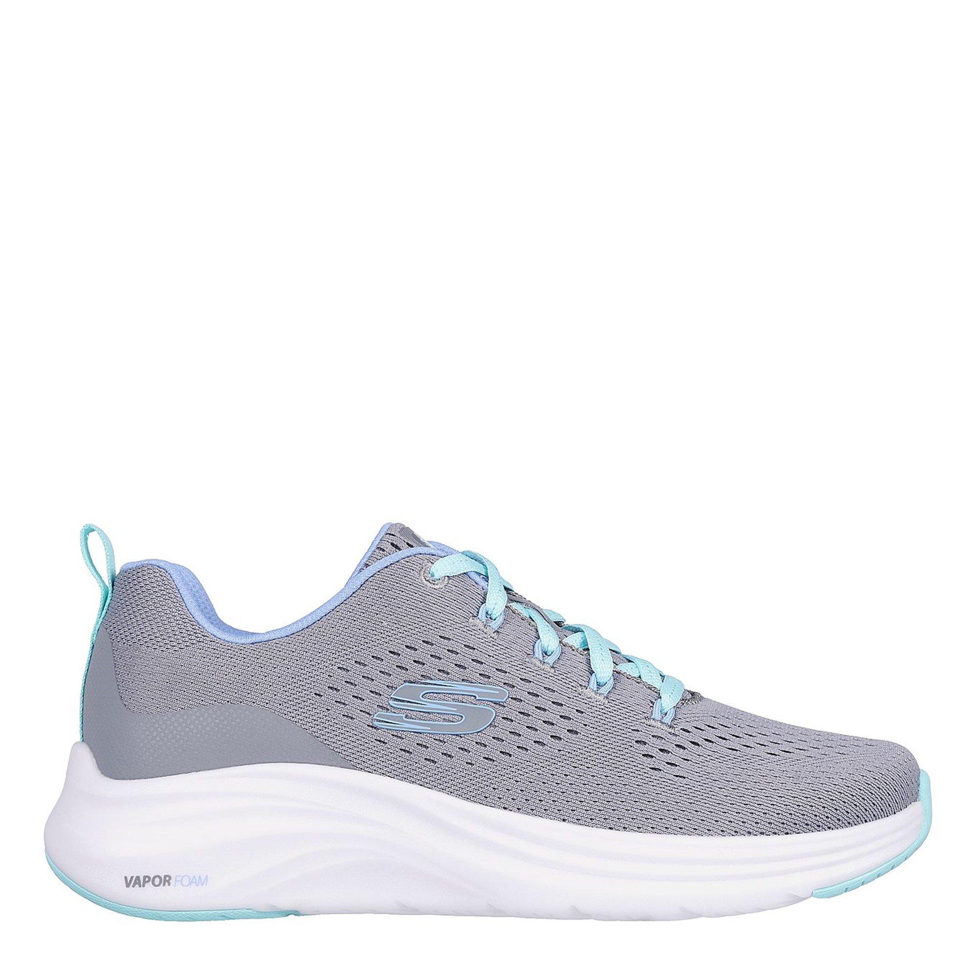 Grey/Turq - Skechers - Vapor Foam Fresh Trend Runner - 3