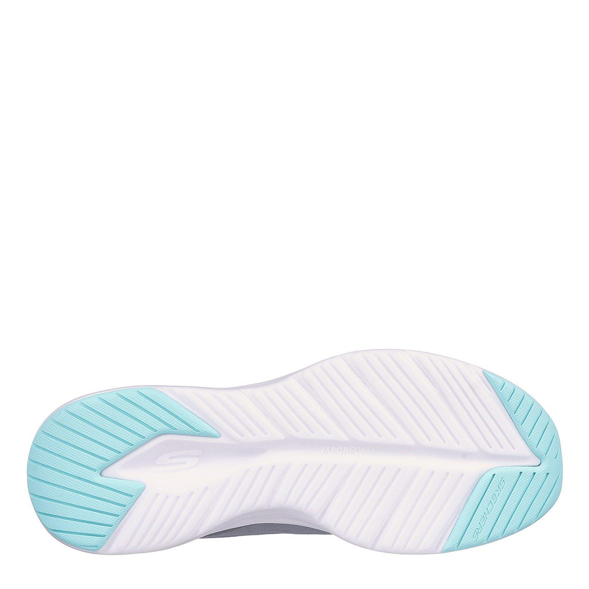 Grey/Turq - Skechers - Vapor Foam Fresh Trend Runner - 4