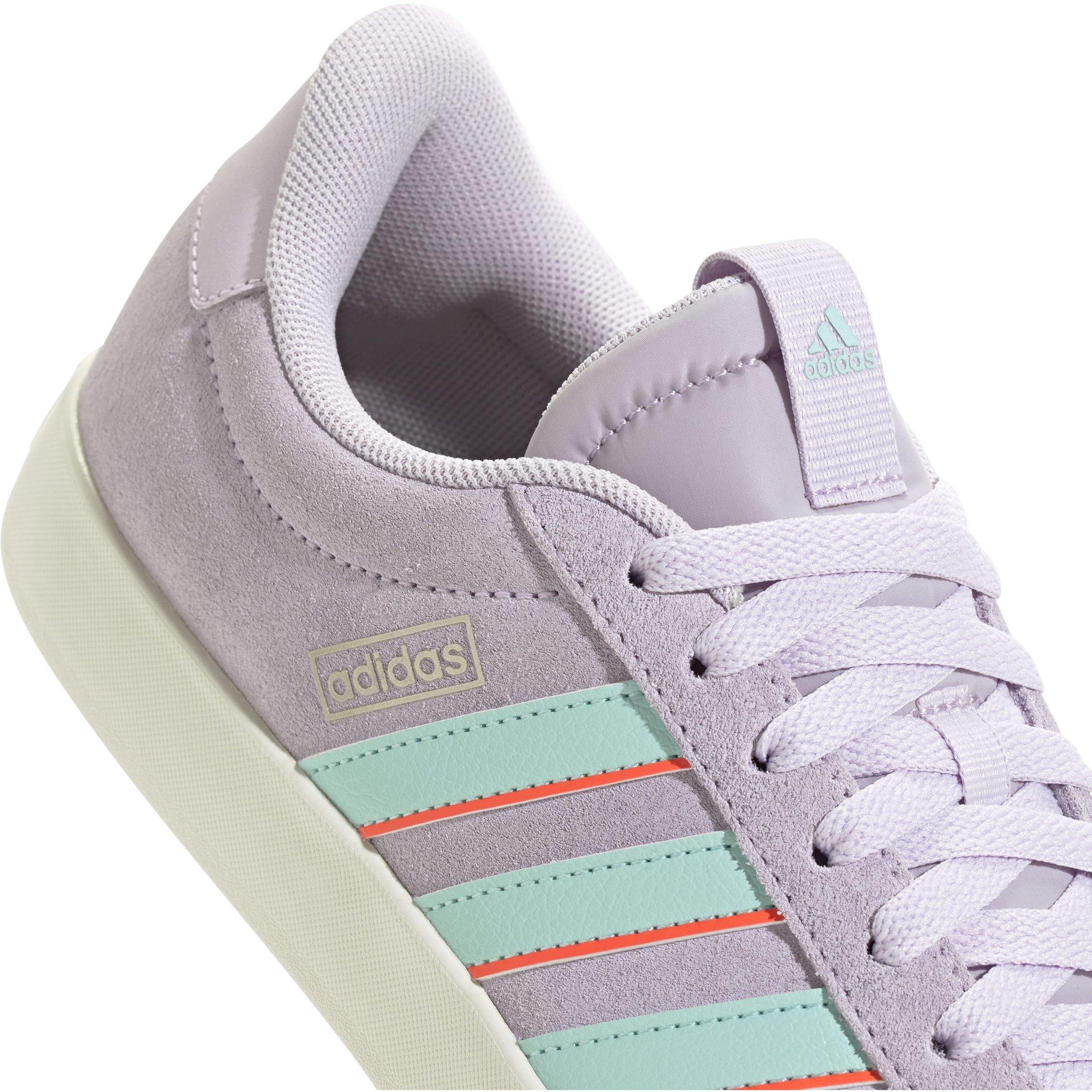 Laven/Aqua/Red - adidas - adidas VL Court 3.0 Womens Shoes - 7