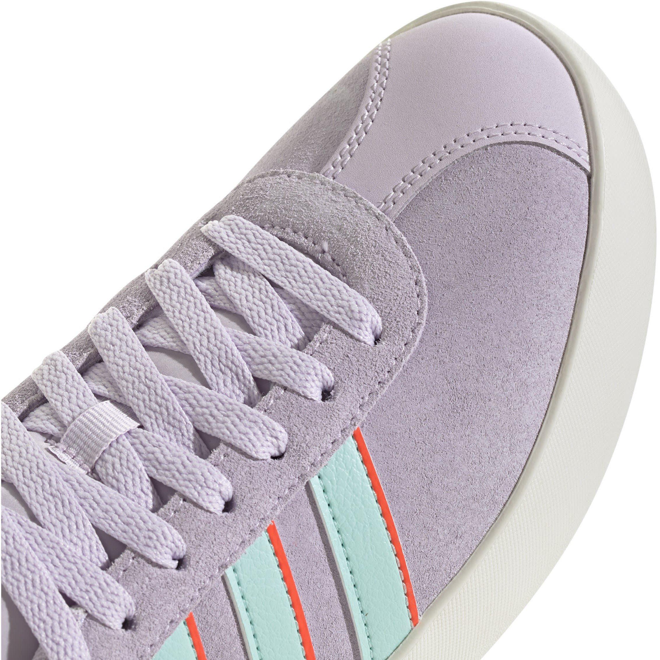 Laven/Aqua/Red - adidas - adidas VL Court 3.0 Womens Shoes - 8