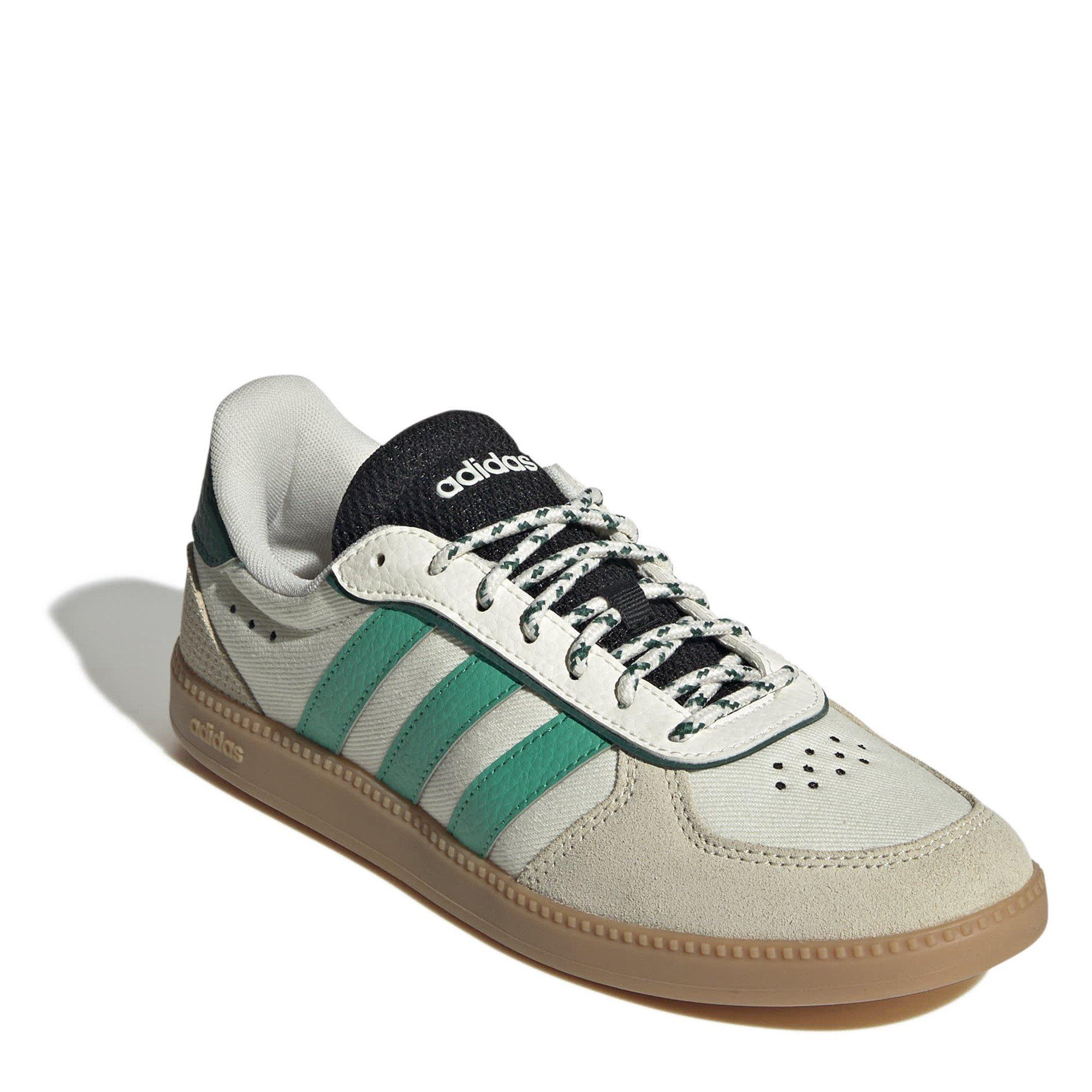 White/Green/Blk - adidas - Breaknet Womens Shoes - 3