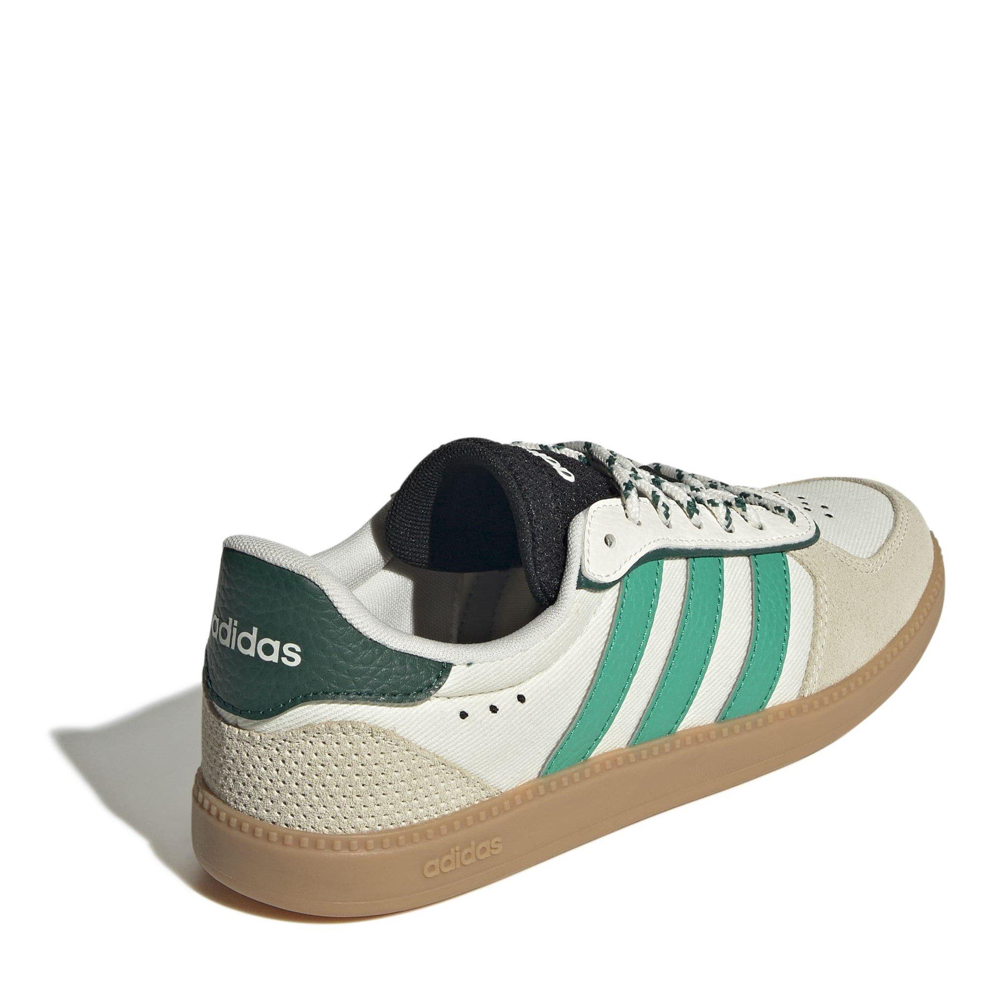 White/Green/Blk - adidas - Breaknet Womens Shoes - 4