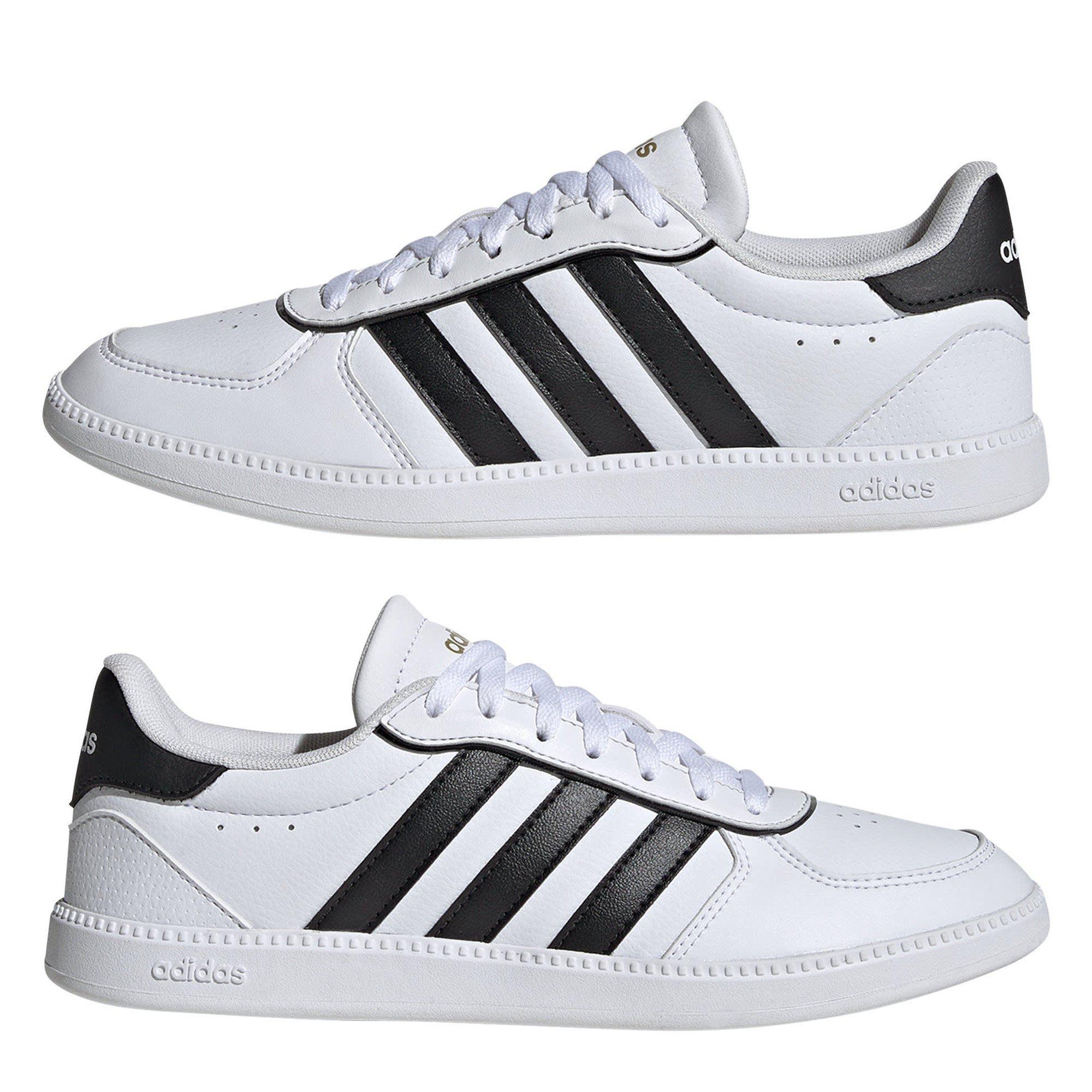 White/Blk/Gold - adidas - Breaknet Womens Shoes - 9