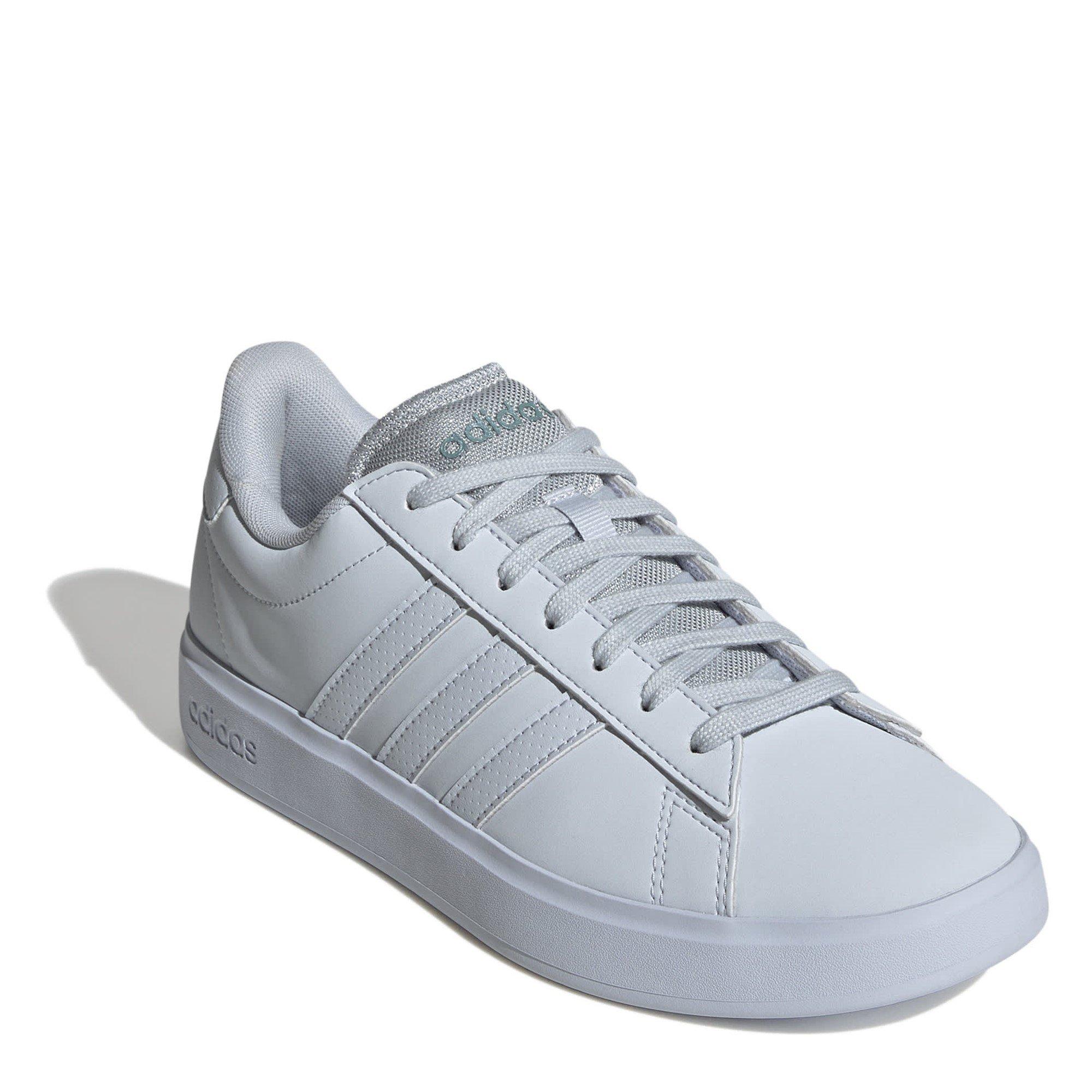 Halo Blue/Grey - adidas - Grand Court Womens Shoes - 3