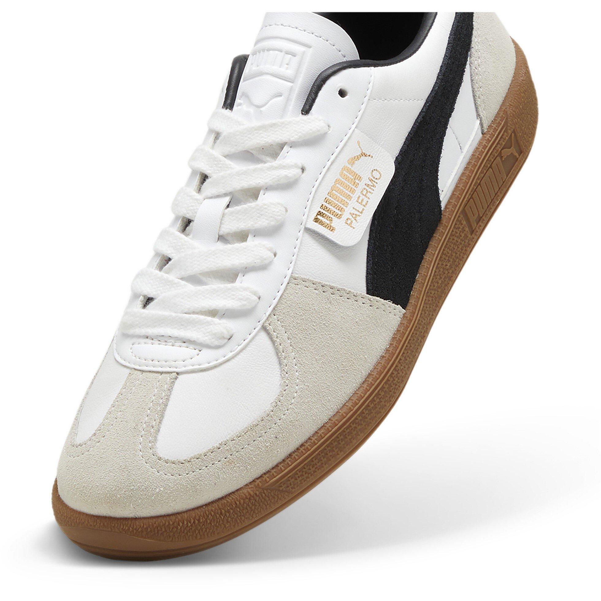Wht/Blk/Gum - Puma - Palermo Womens Trainers - 6