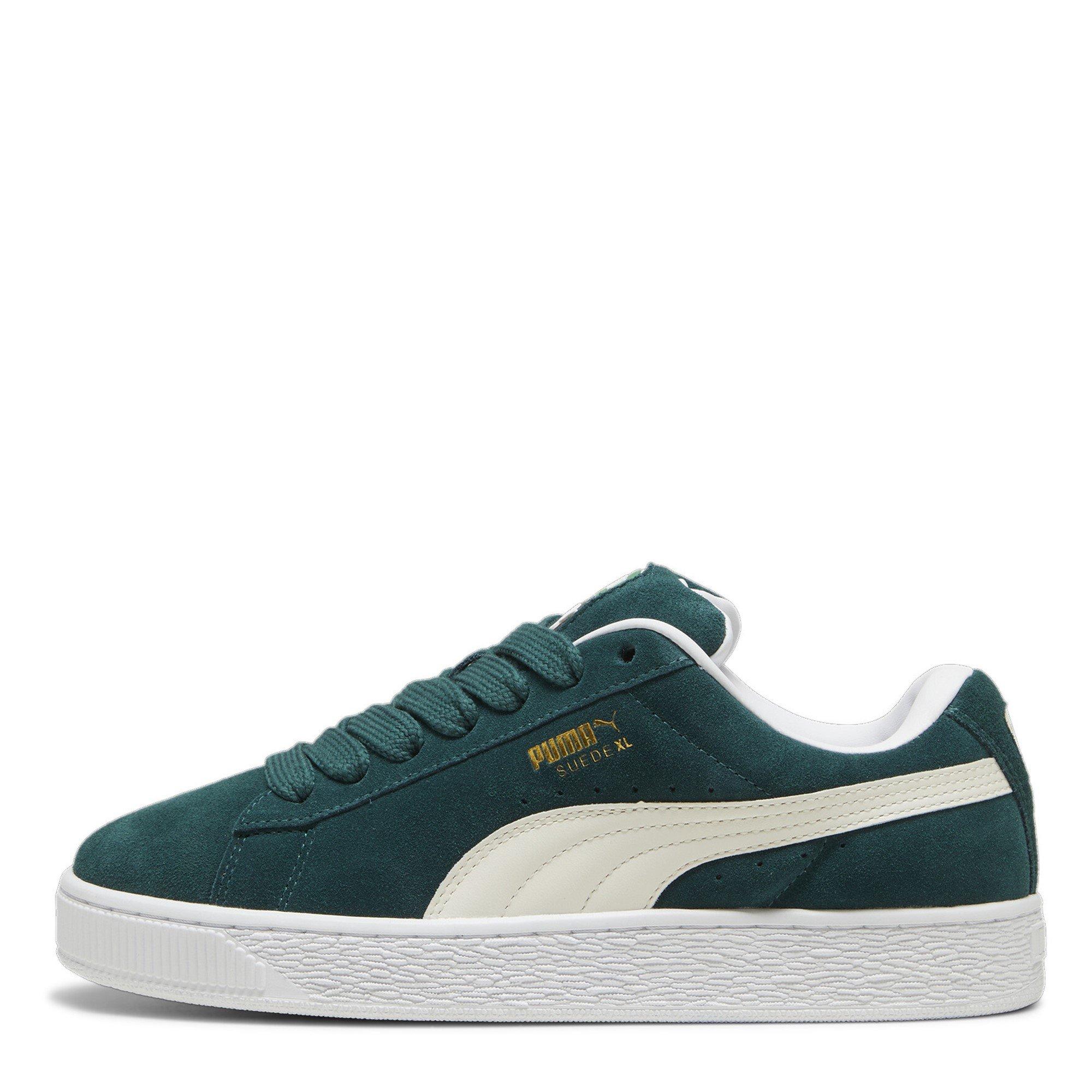Green/White - Puma - PUMA Suede XL Womens Trainers - 2