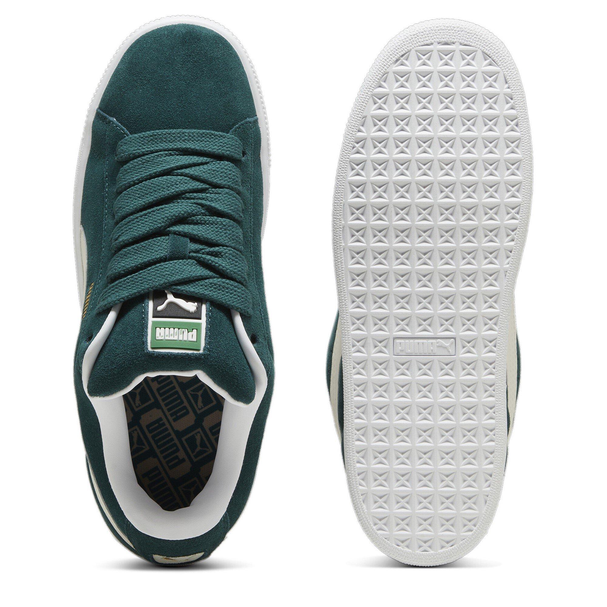 Green/White - Puma - PUMA Suede XL Womens Trainers - 3