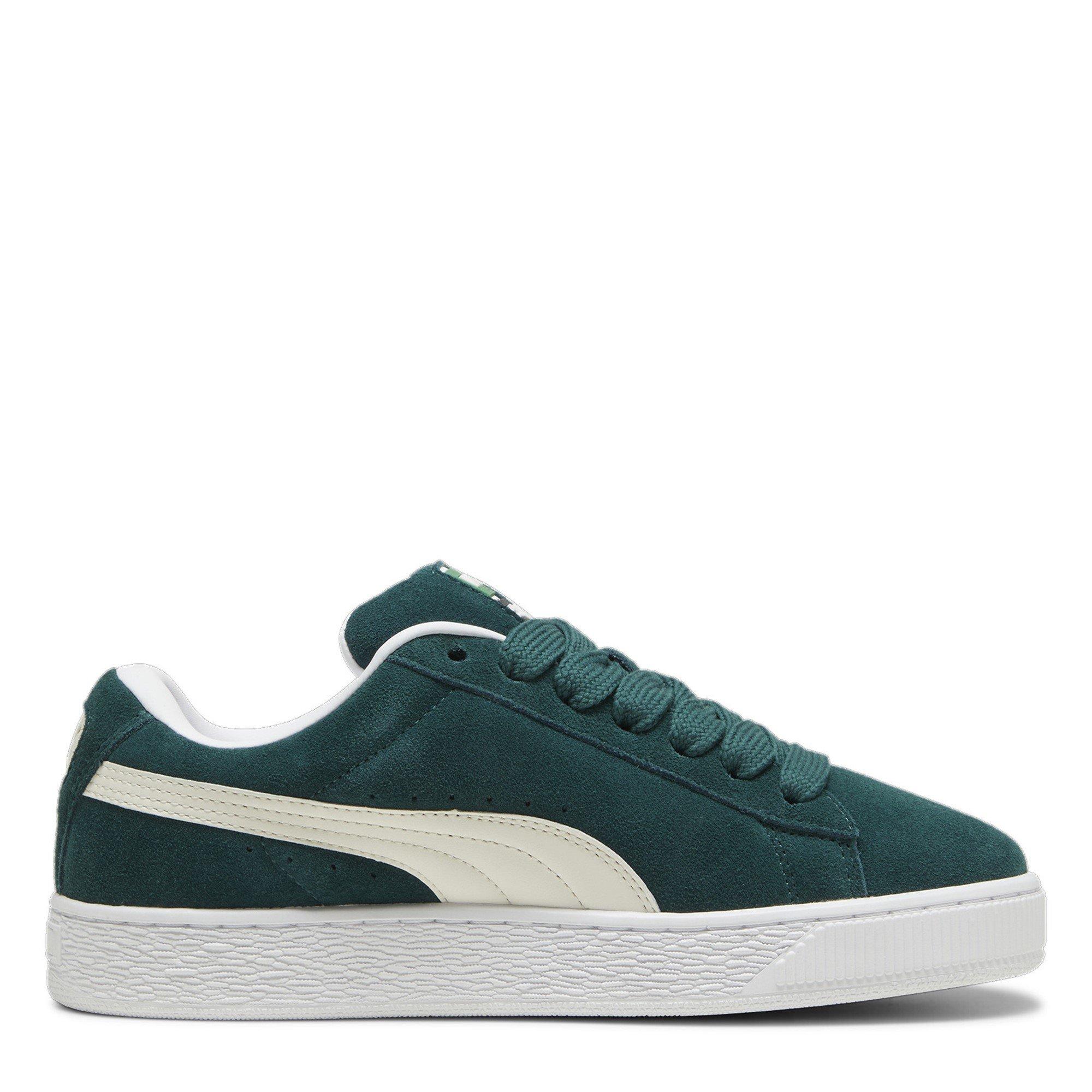 Green/White - Puma - PUMA Suede XL Womens Trainers - 4