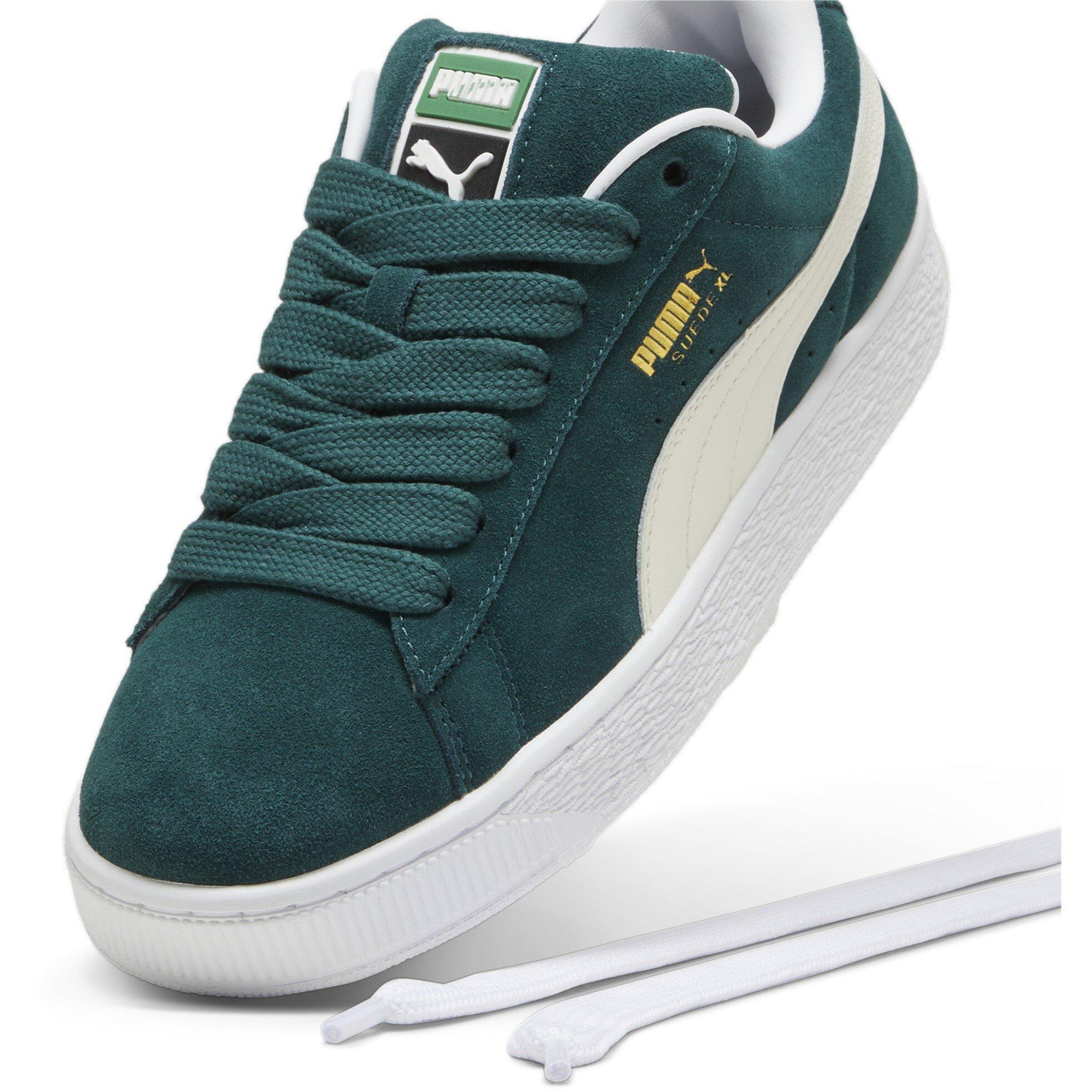 Green/White - Puma - PUMA Suede XL Womens Trainers - 6