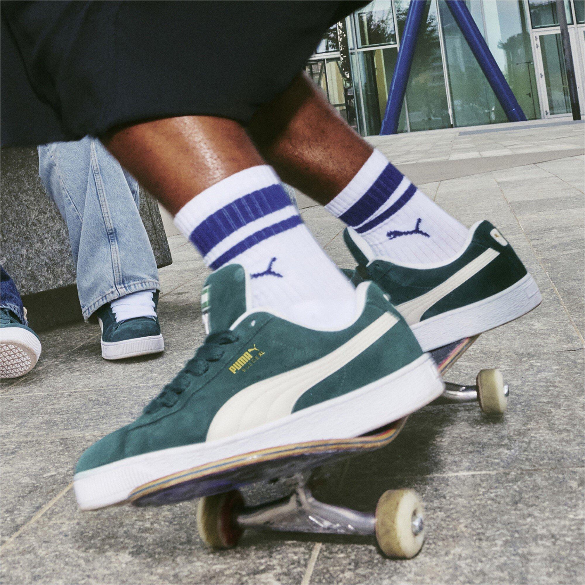 Green/White - Puma - PUMA Suede XL Womens Trainers - 9