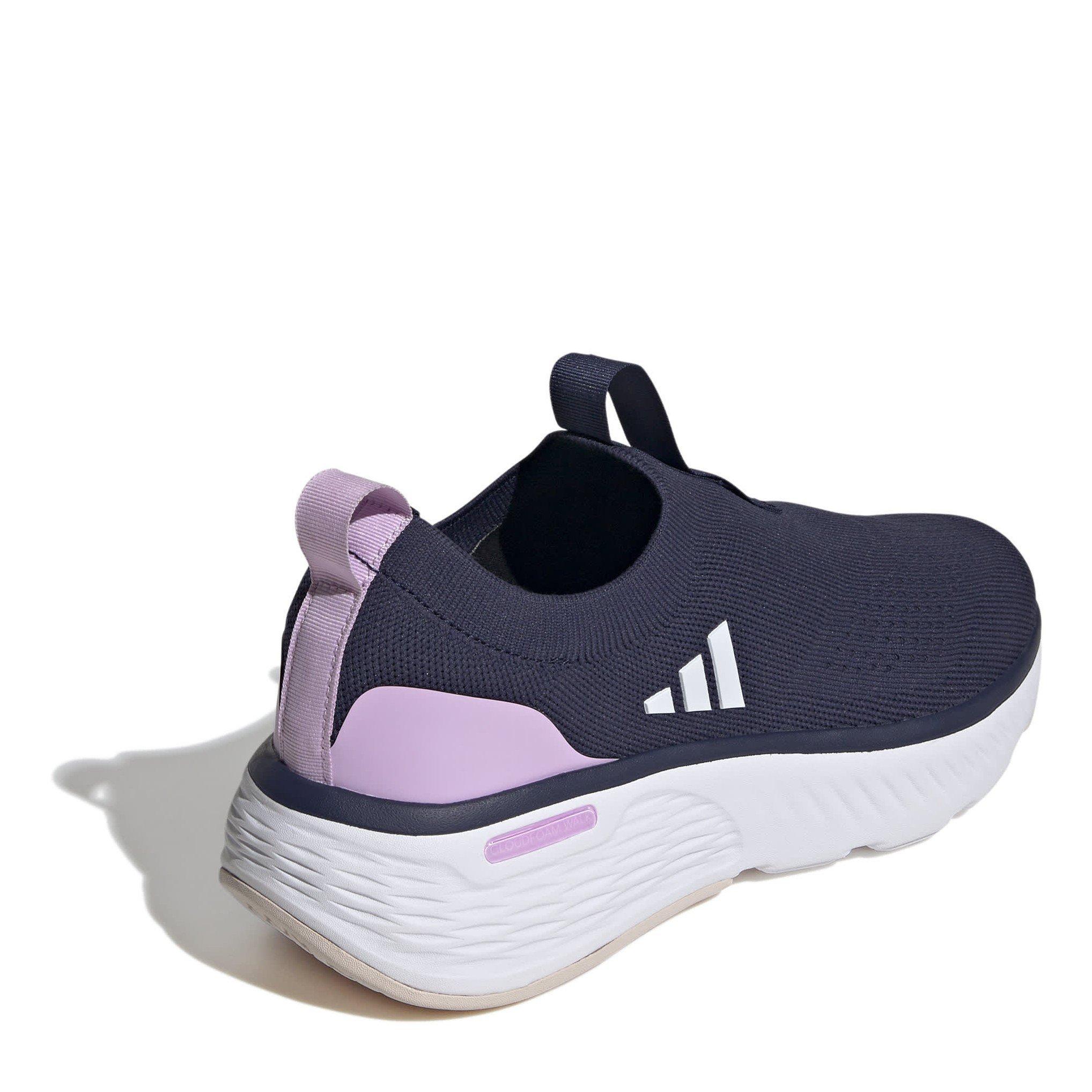 Blue/Wht/Lilac - adidas - Cloudfoam Go Womens Shoes - 4