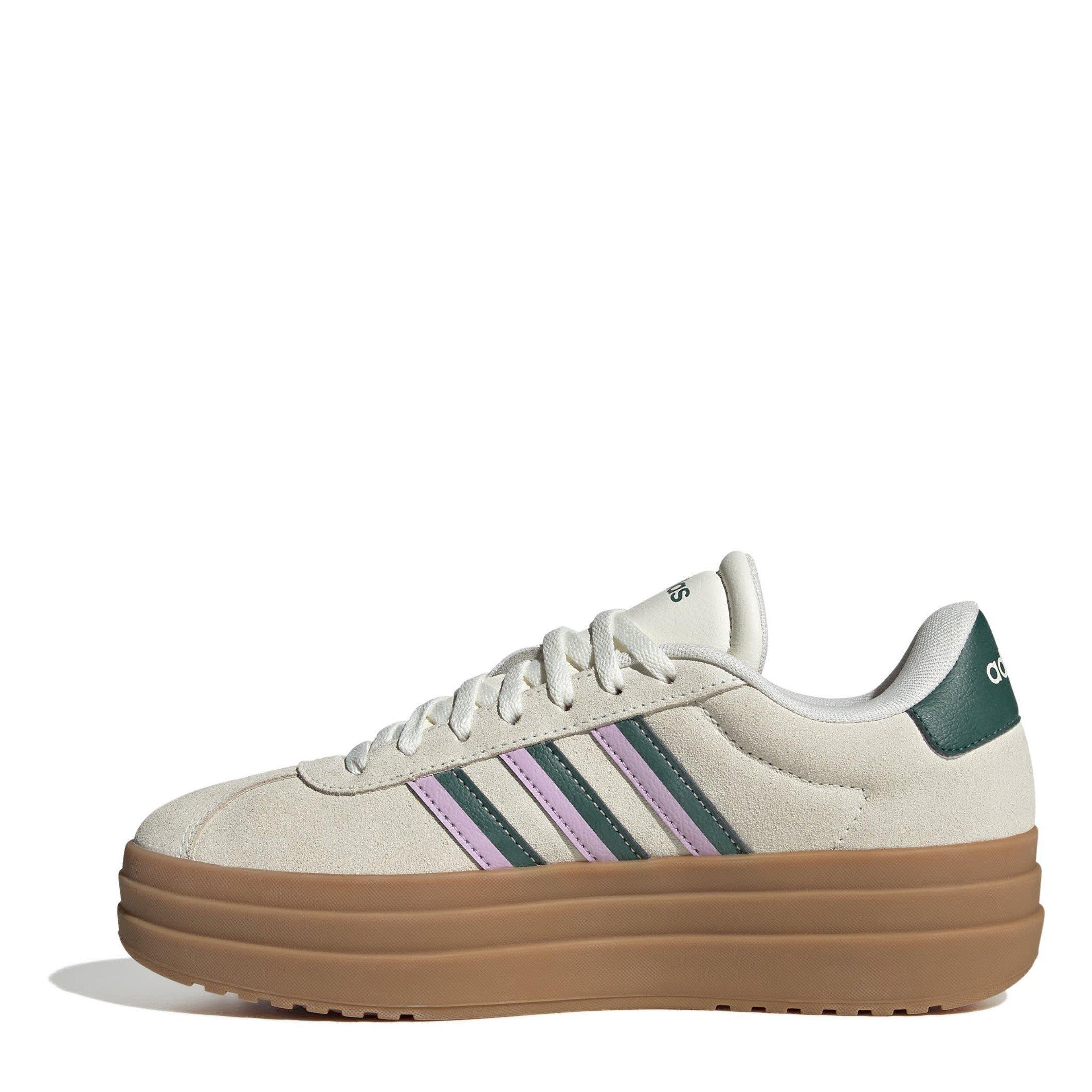 Off Wht/Green - adidas - VL Court Bold Womens Shoes - 2