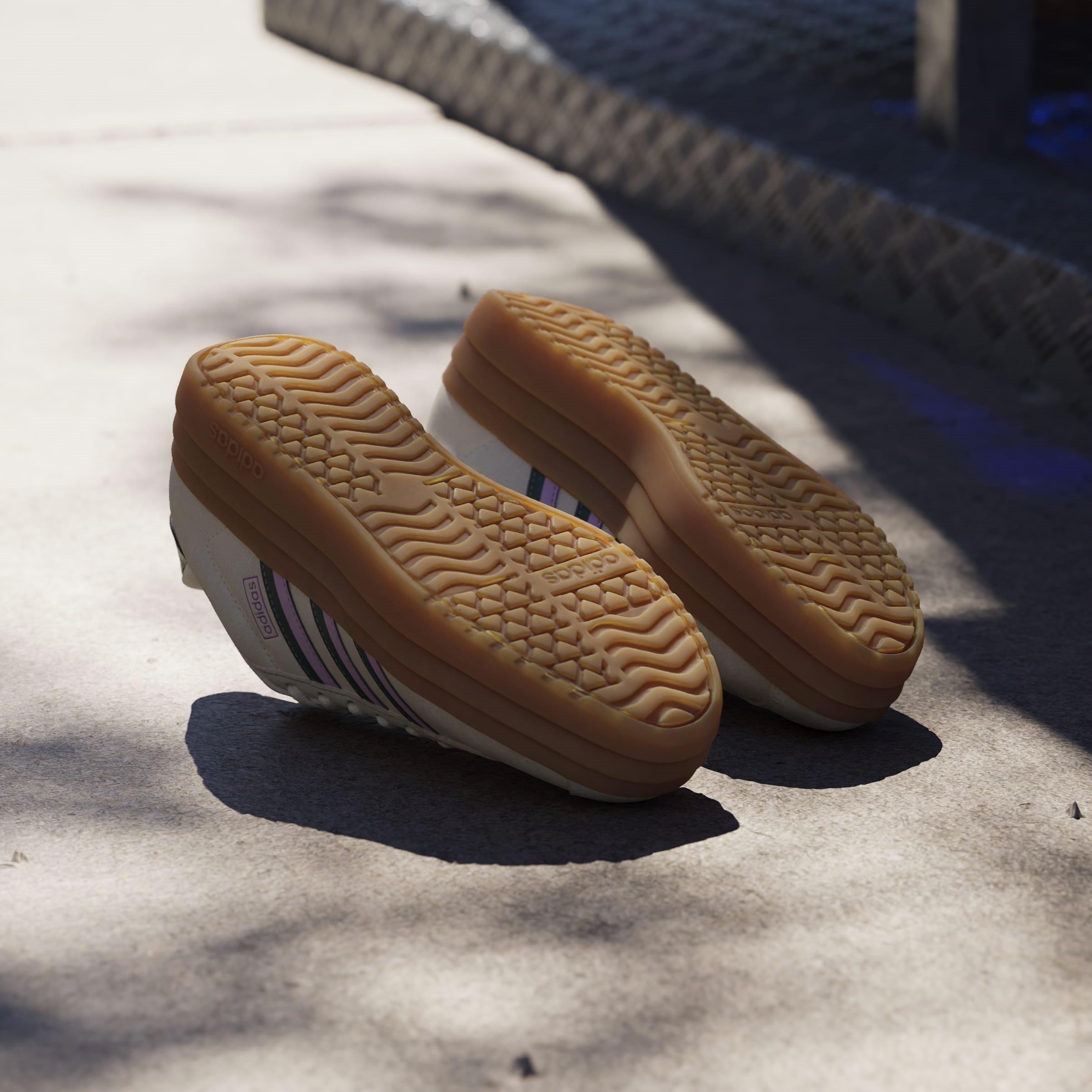 Off Wht/Green - adidas - VL Court Bold Womens Shoes - 11