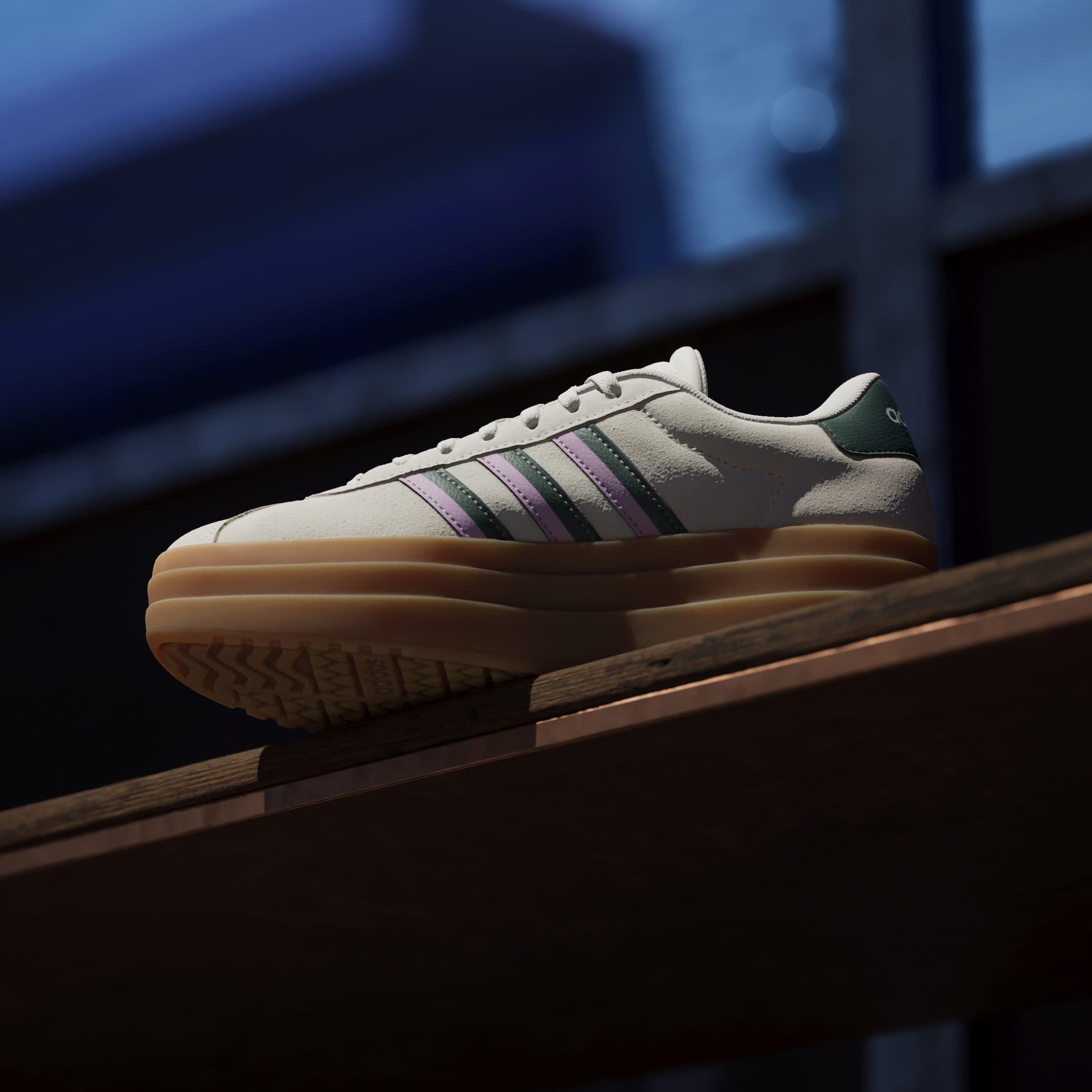 Off Wht/Green - adidas - VL Court Bold Womens Shoes - 14