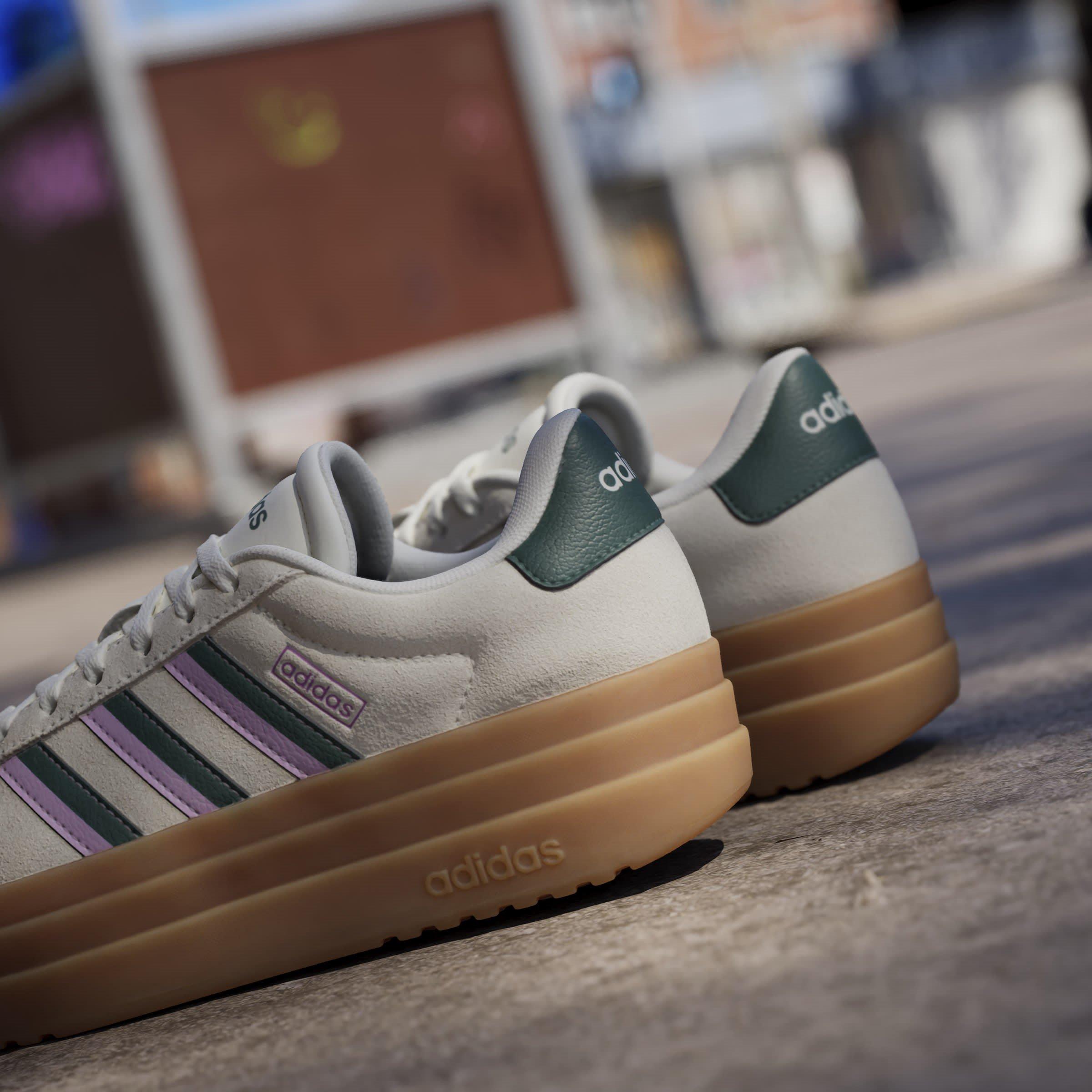 Off Wht/Green - adidas - VL Court Bold Womens Shoes - 16