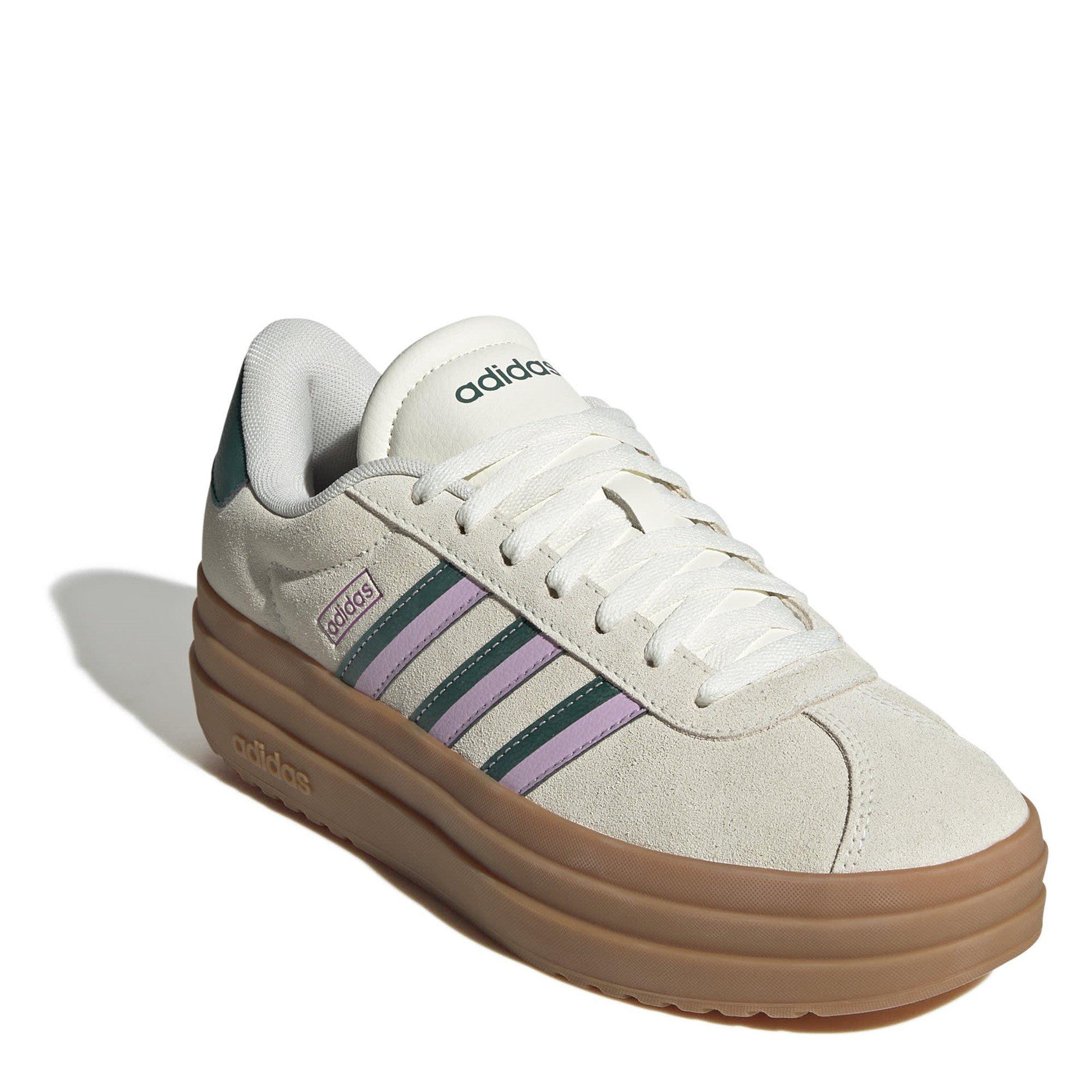 Off Wht/Green - adidas - VL Court Bold Womens Shoes - 3