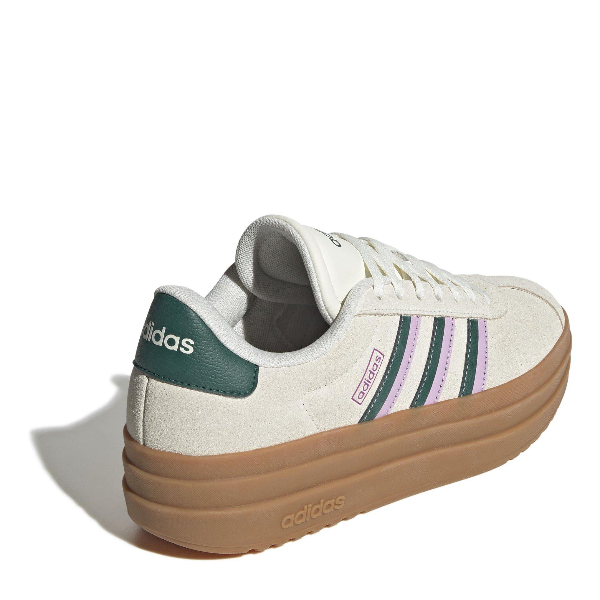 Off Wht/Green - adidas - VL Court Bold Womens Shoes - 4