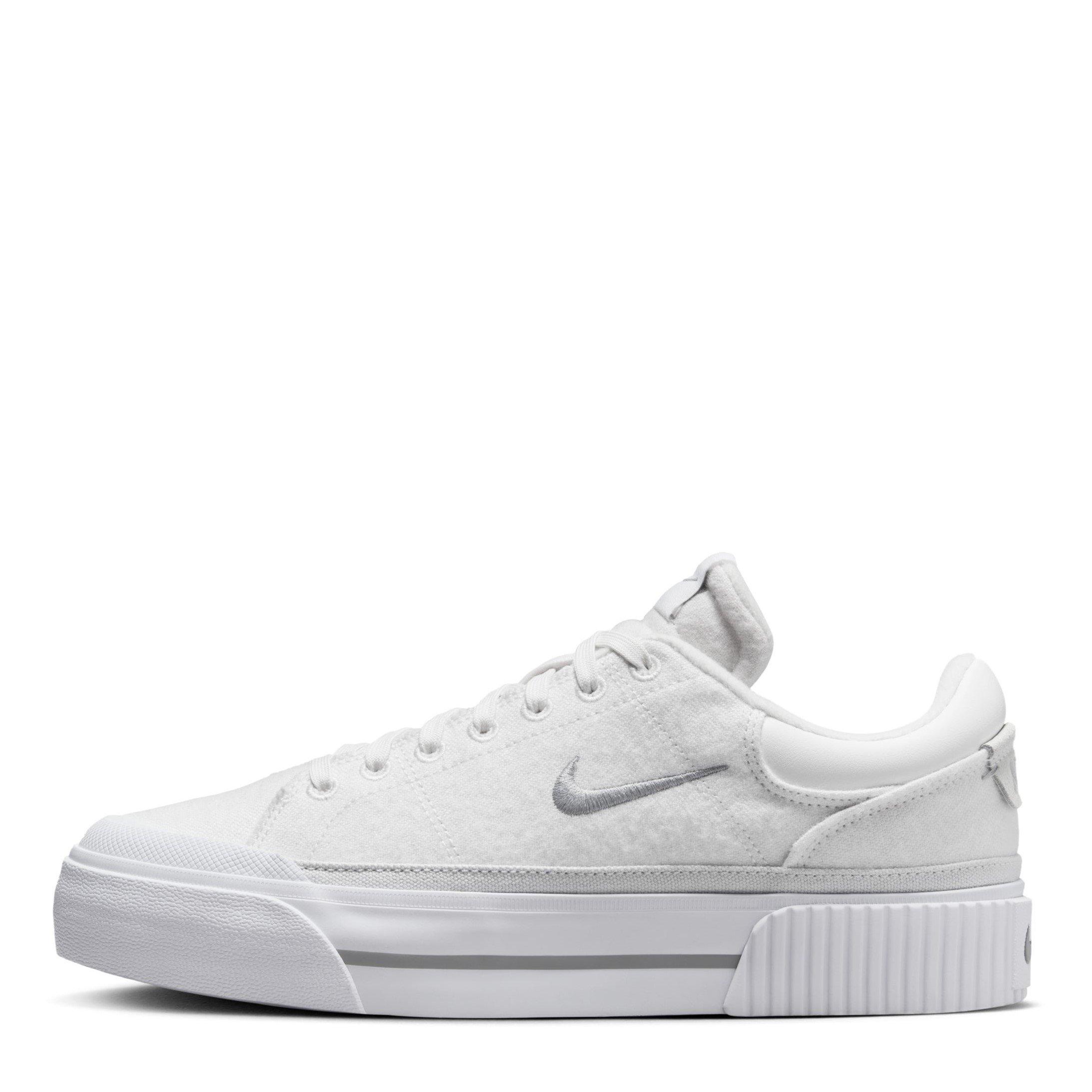 Wht/Gry-Phantom - Nike - Court Legacy Lift Womens Court Trainers - 2