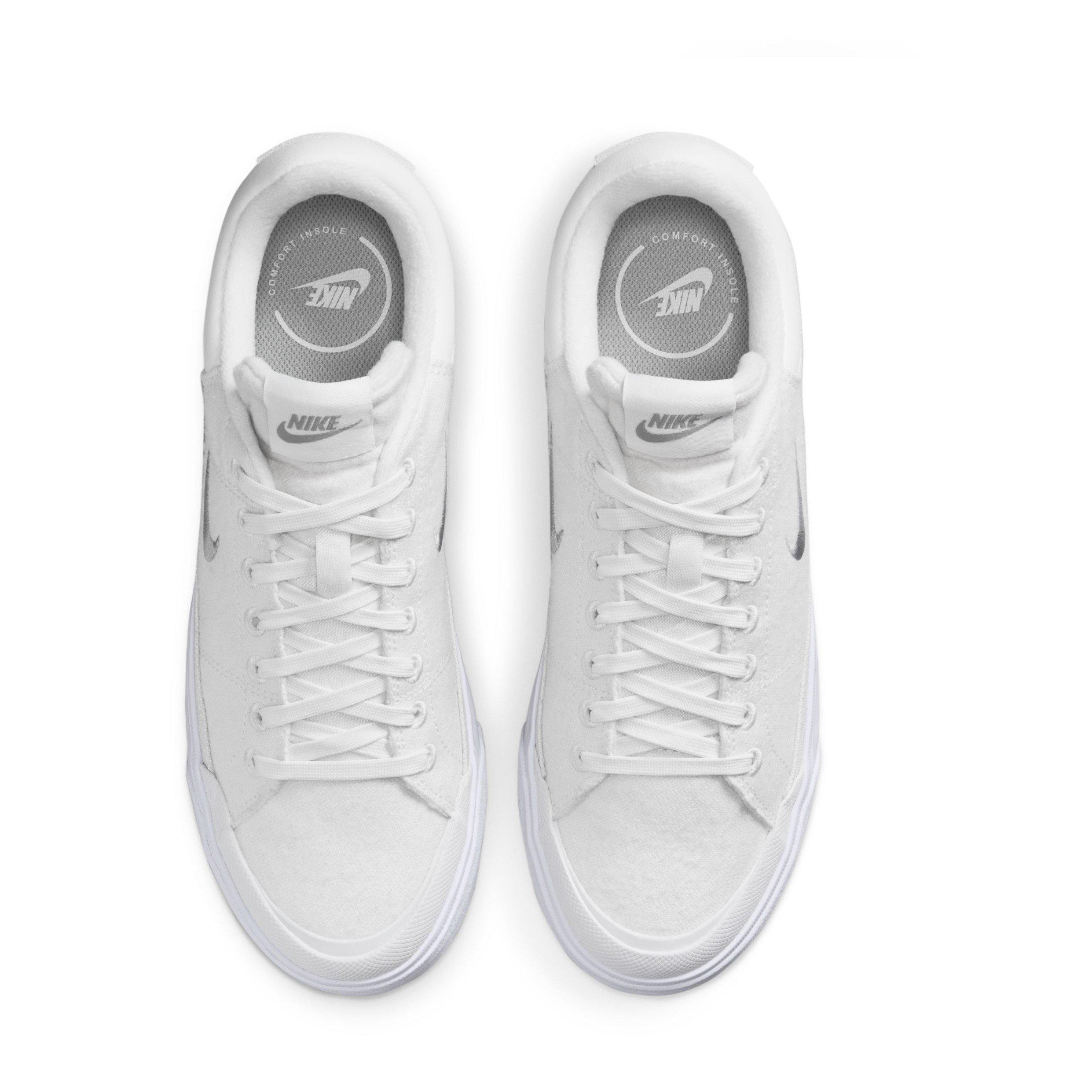 Wht/Gry-Phantom - Nike - Court Legacy Lift Womens Court Trainers - 5
