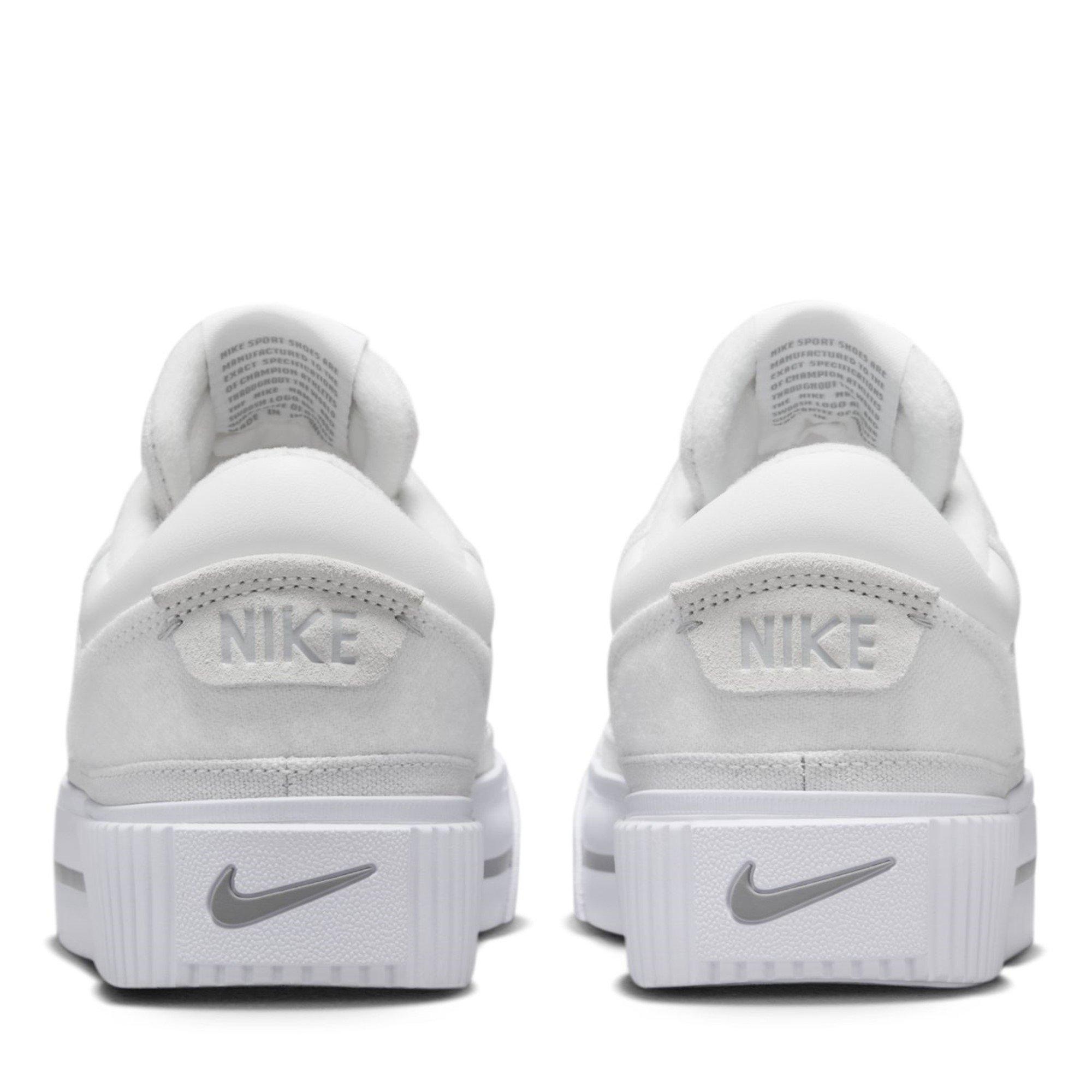Wht/Gry-Phantom - Nike - Court Legacy Lift Womens Court Trainers - 6