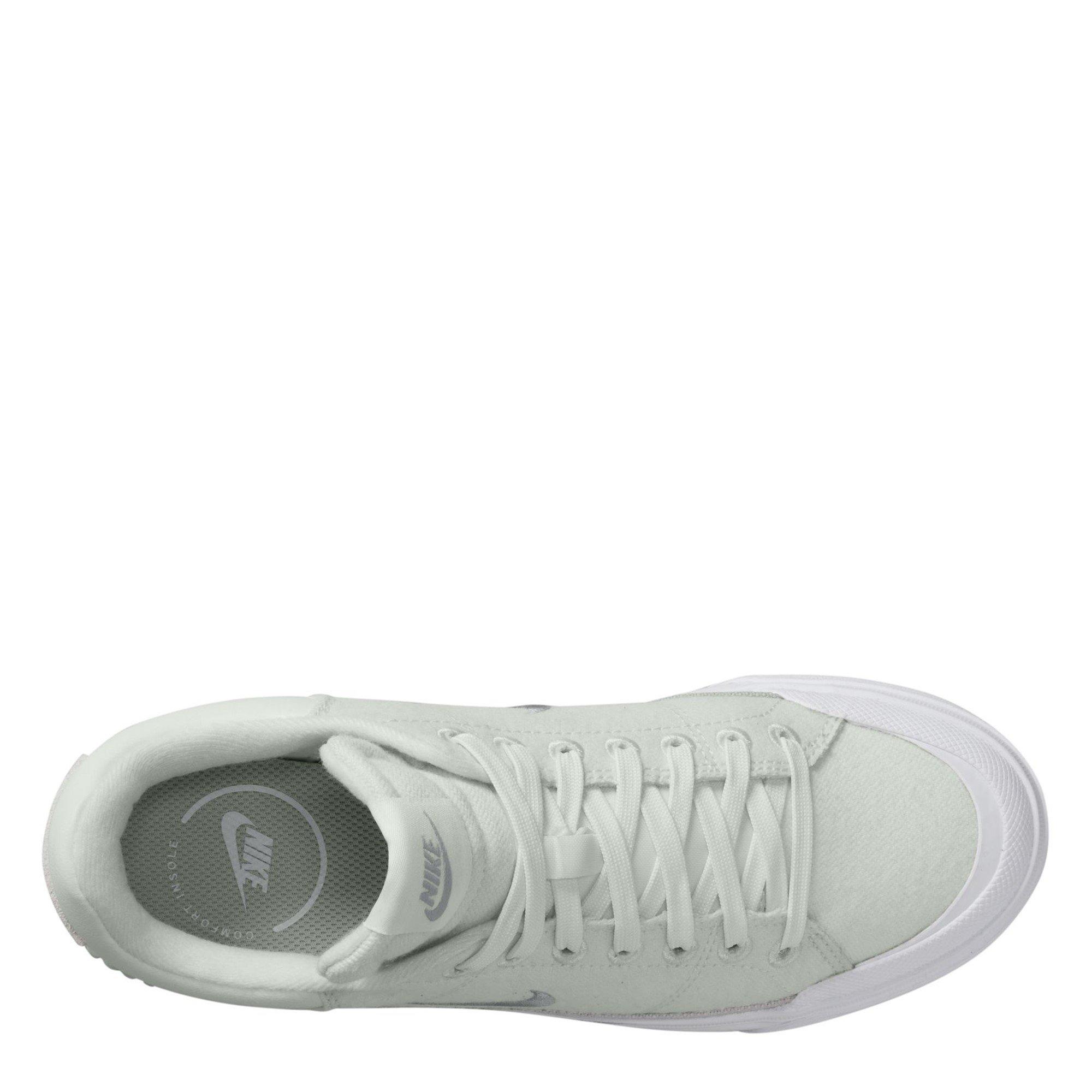 Wht/Gry-Phantom - Nike - Court Legacy Lift Womens Court Trainers - 9