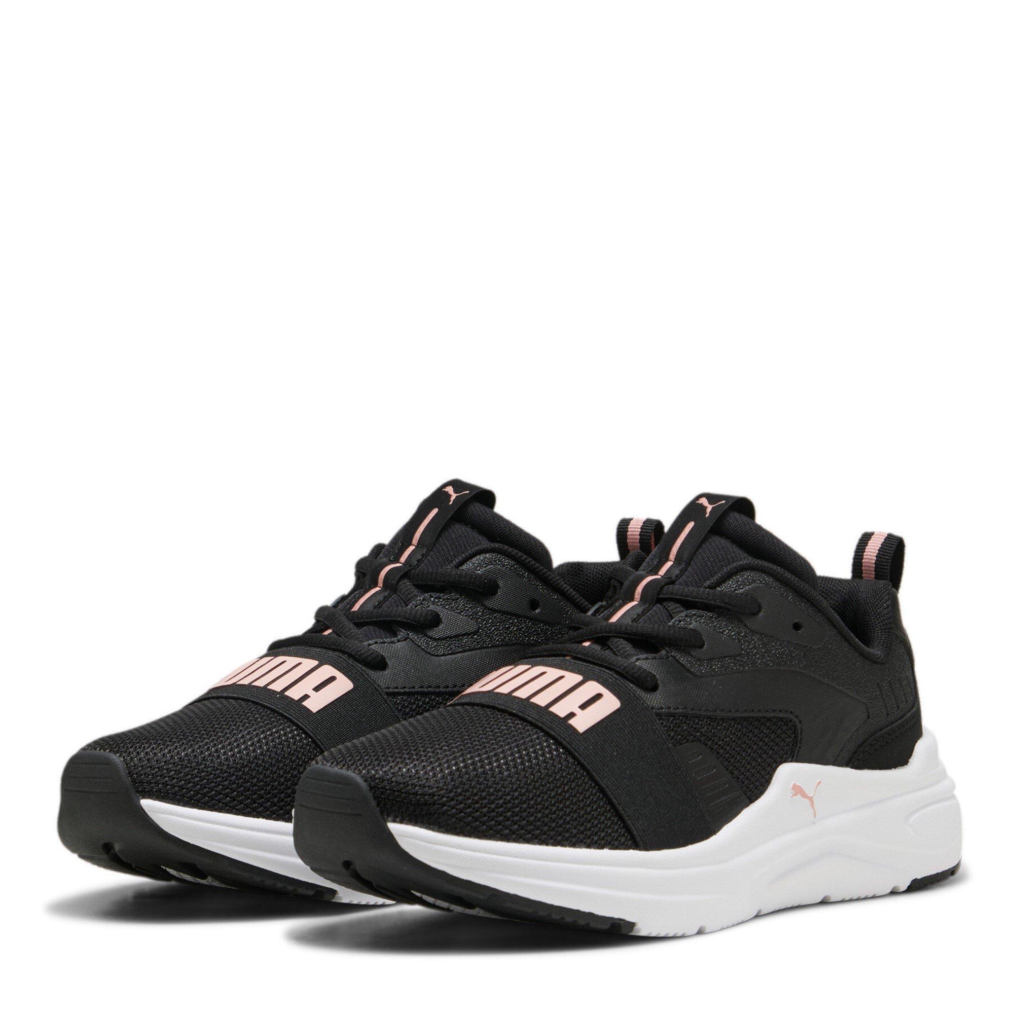 Puma Women's Wired Low Top Runners - Black/Pink - 6.5 (40)