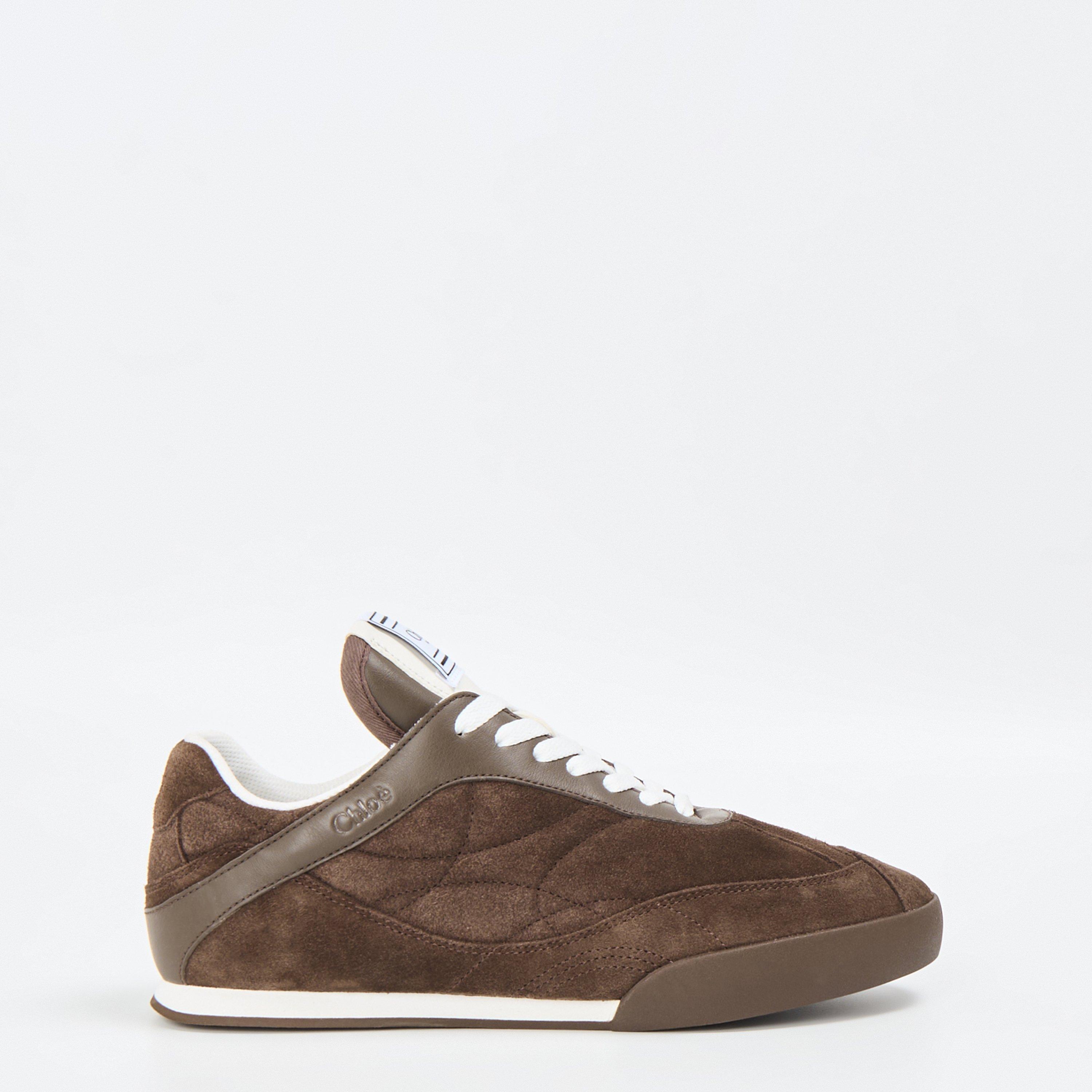 Chloe Kick Low Top Sneakers - Chocolate Brown - Size 5 (38)