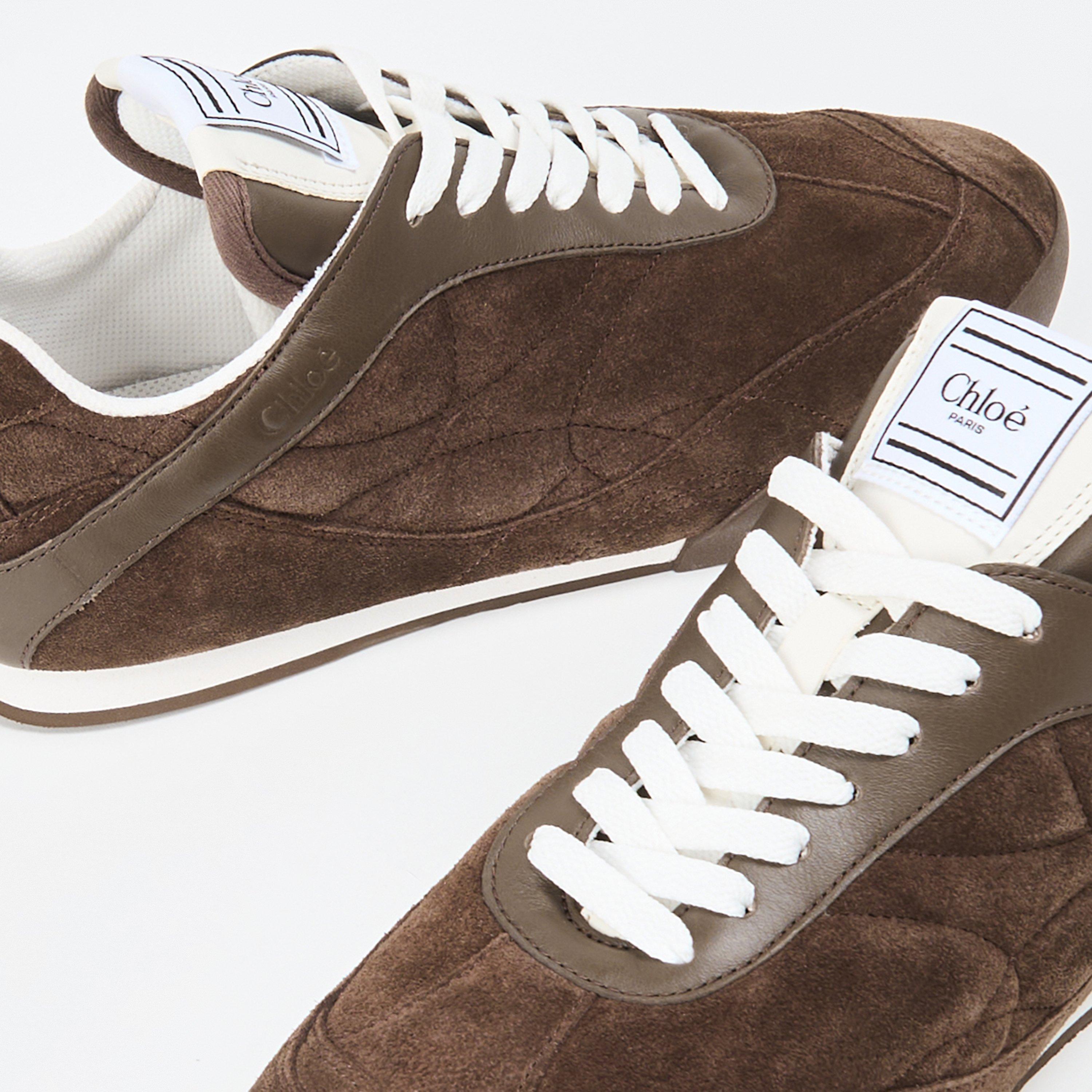 Chocolate Brown - Chloe - Kick Low Top Sneakers - 4