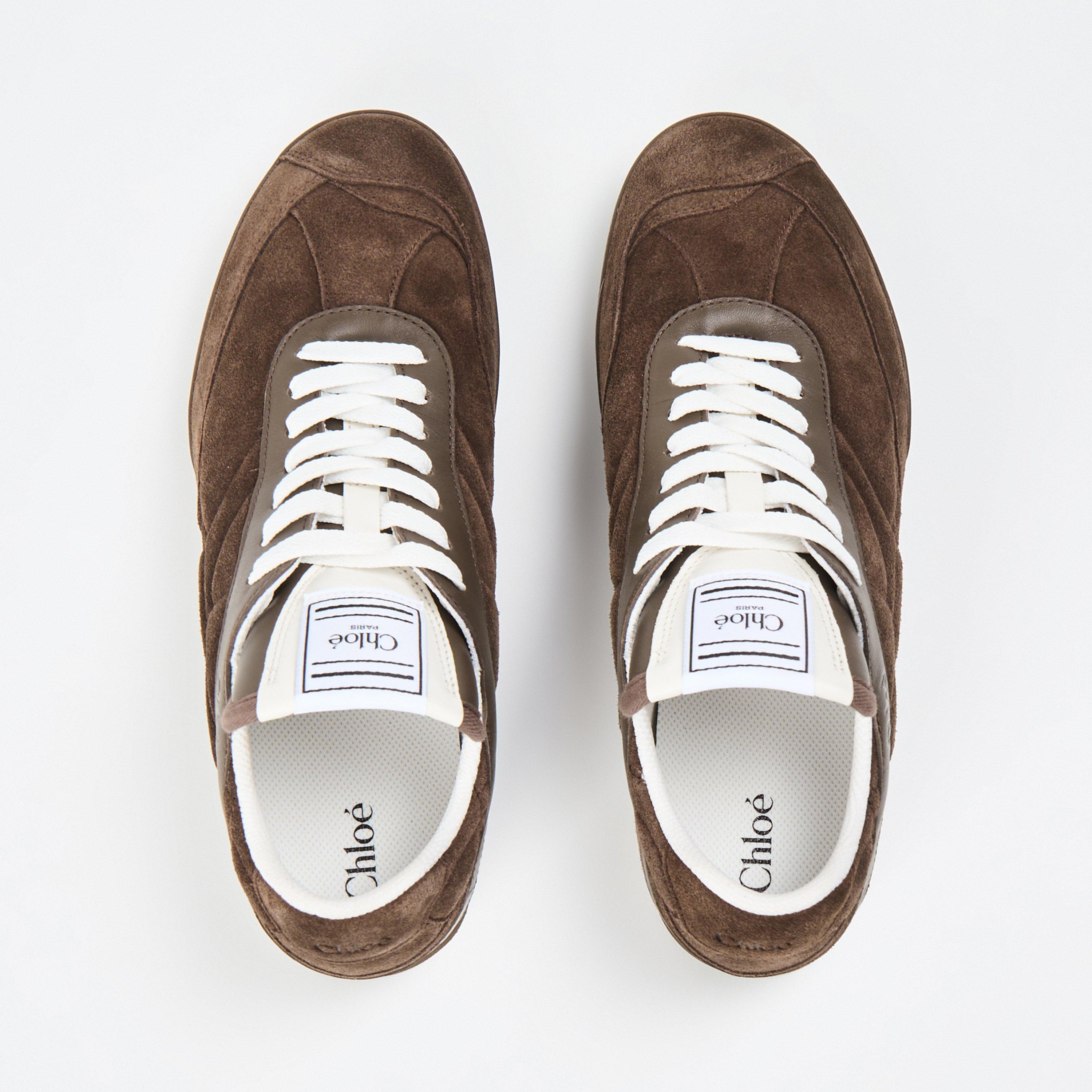 Chocolate Brown - Chloe - Kick Low Top Sneakers - 5