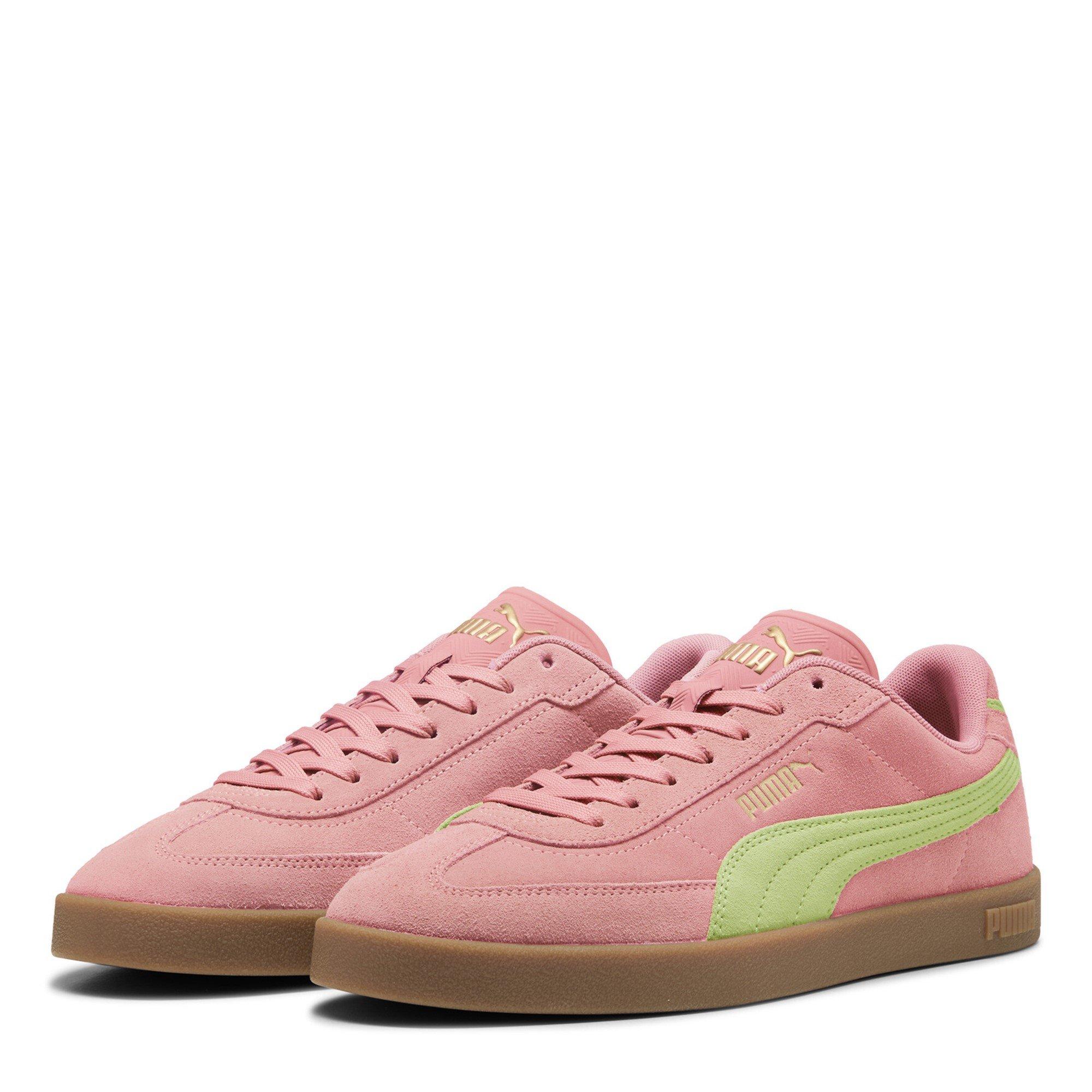Puma Women's Club Ii Era Suede Low-Top Trainers - Pink/Yellow - 9 (43)