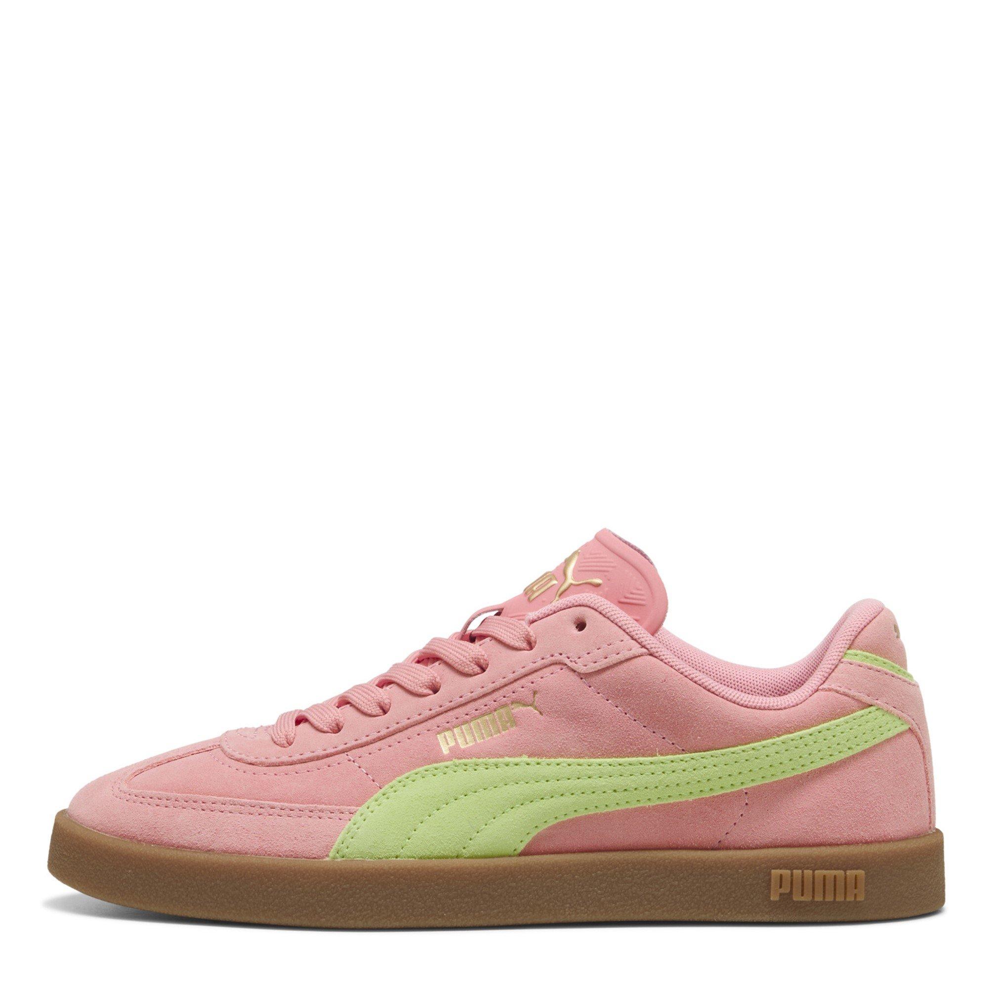 Pink/Gelb - Puma - Club II Era Suede Low-Top Trainers - 2