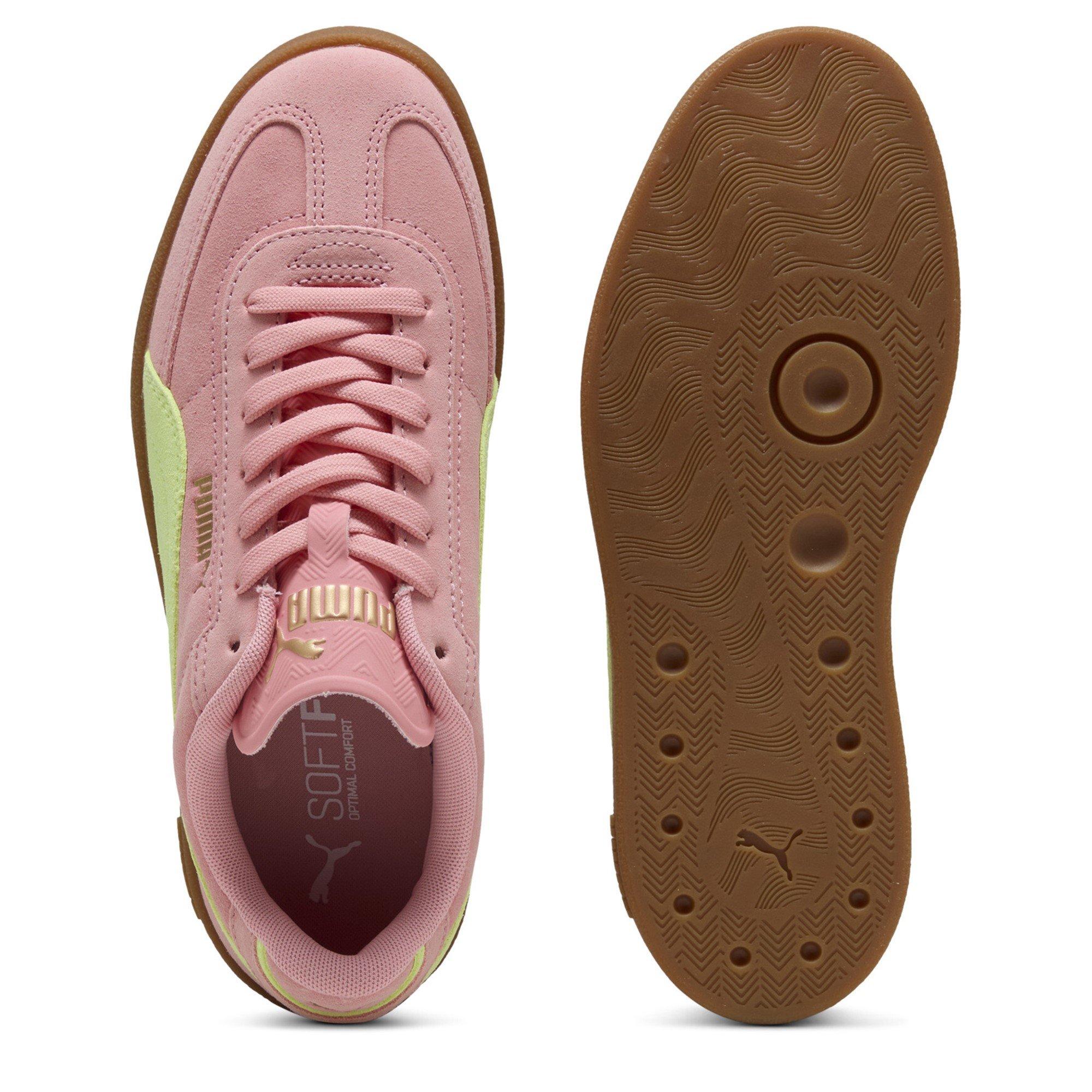 Pink/Gelb - Puma - Club II Era Suede Low-Top Trainers - 3
