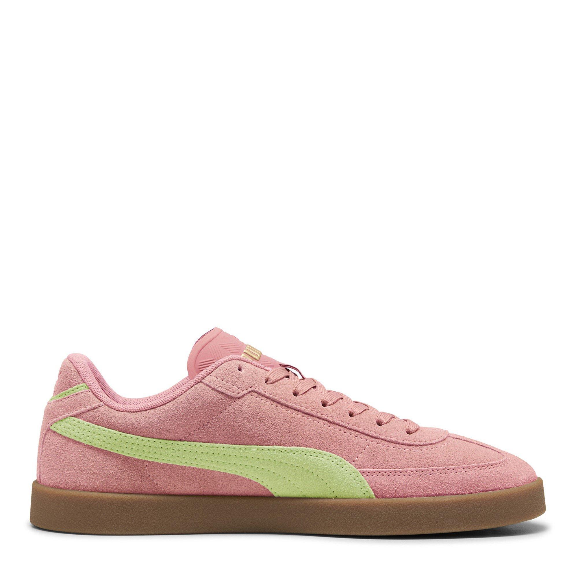 Pink/Gelb - Puma - Club II Era Suede Low-Top Trainers - 4