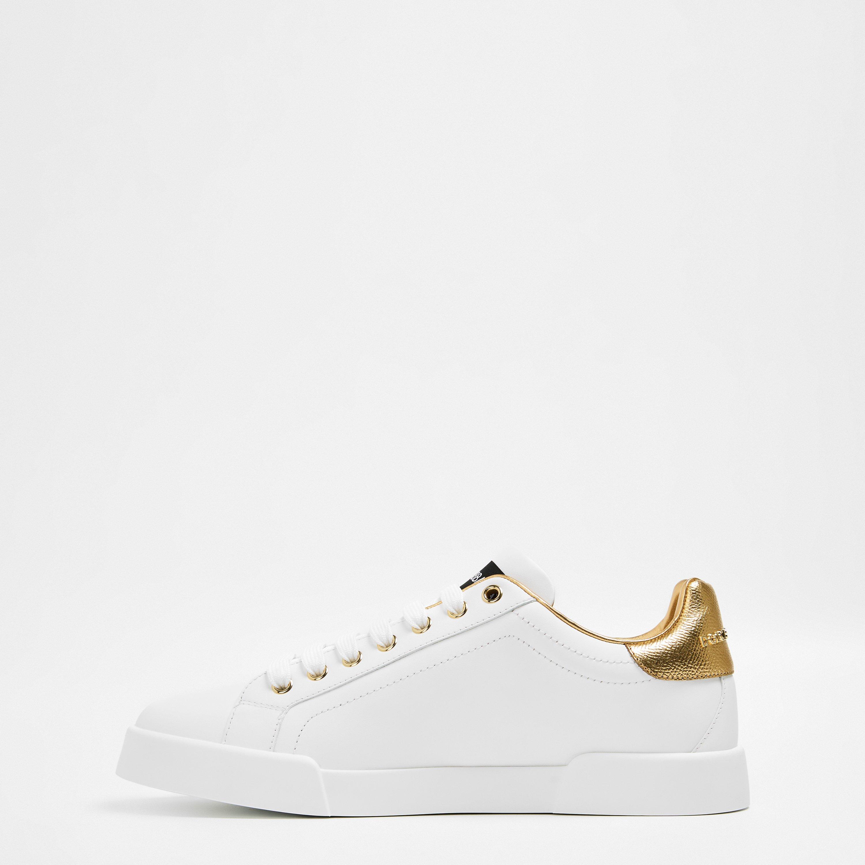 White Gold - Dolce and Gabbana - Logo Trainers - 2