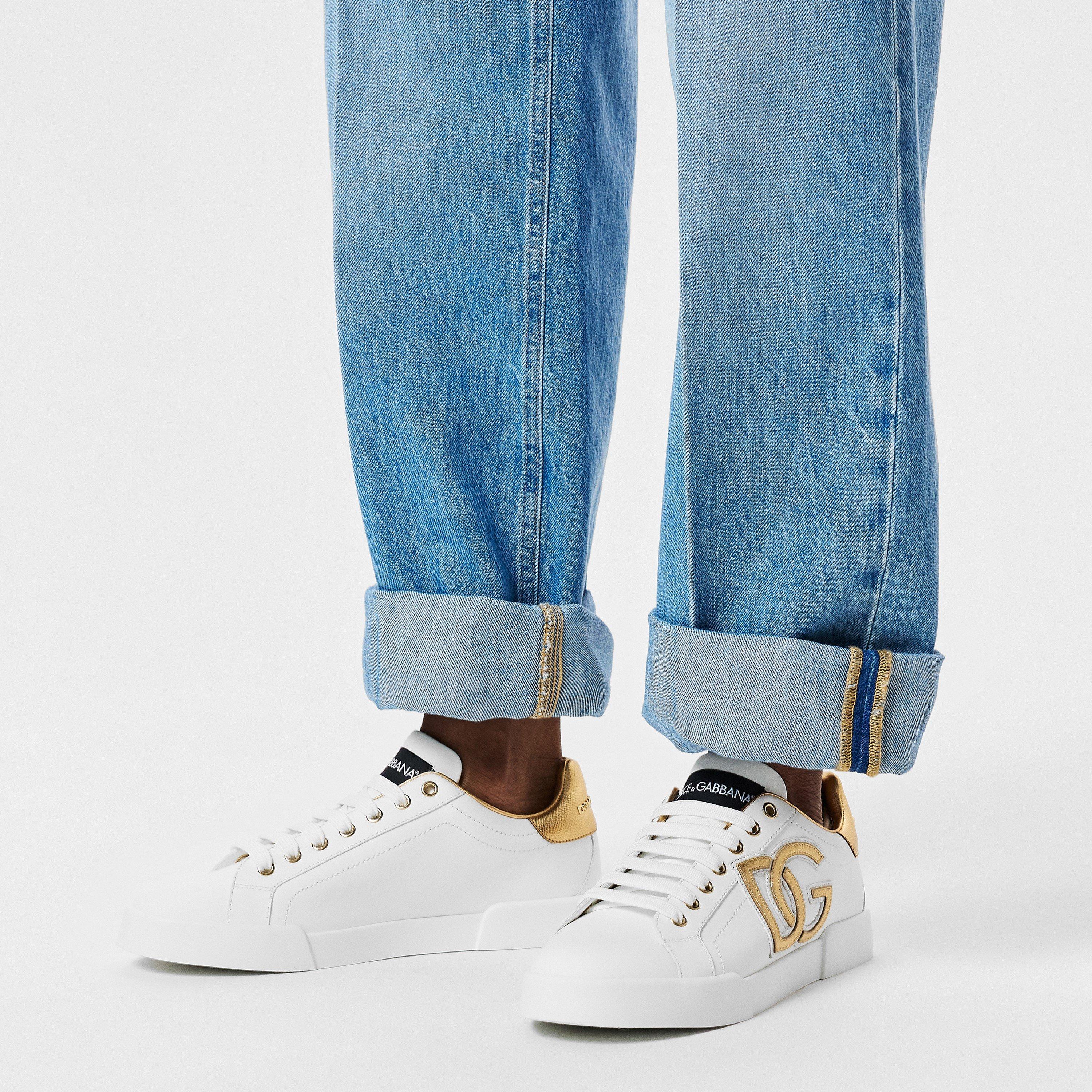 White Gold - Dolce and Gabbana - Logo Trainers - 3