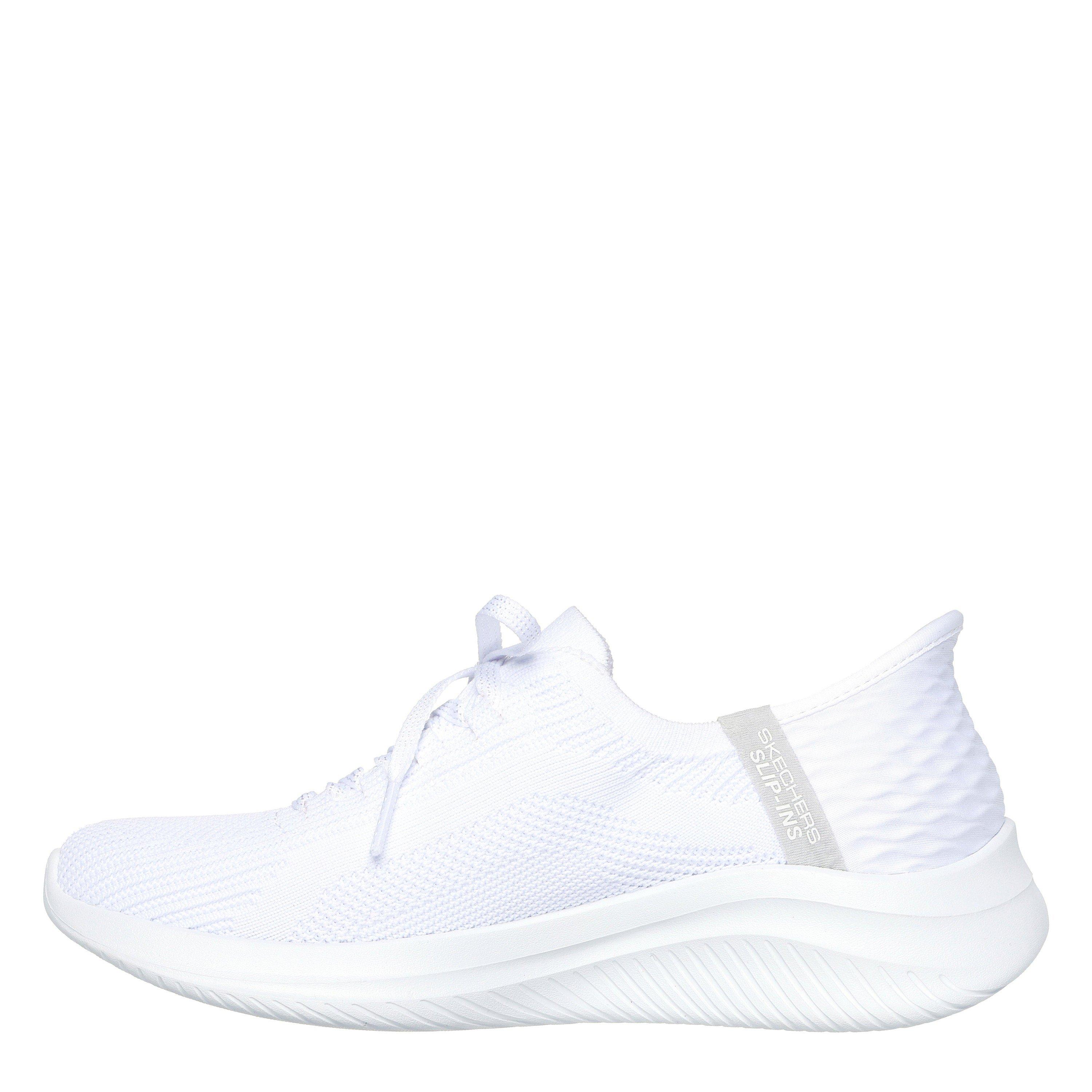 Wht/Lght Gry - Skechers - Women's Slip On Runners - 2