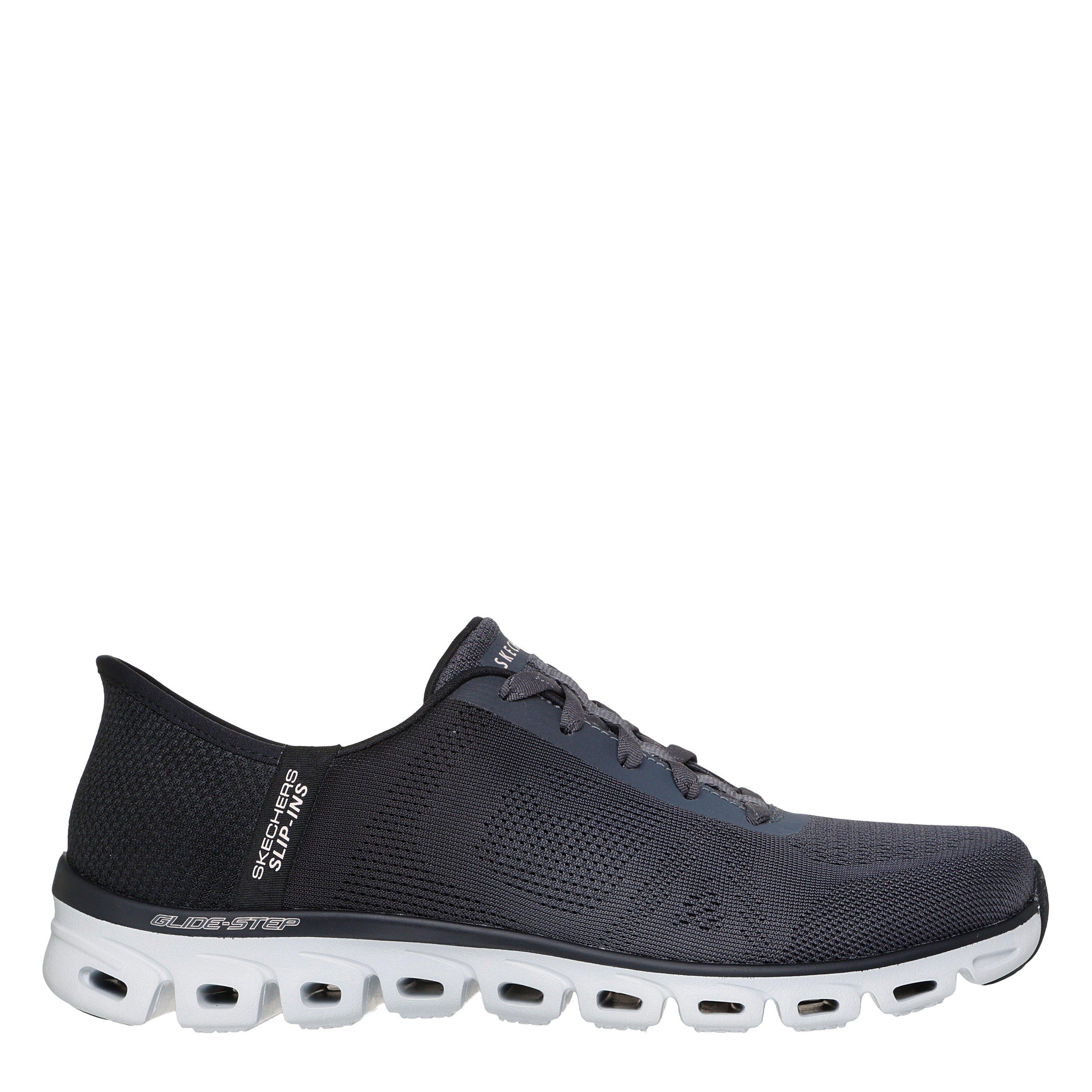 Skechers Women's Glide Step Excite Runners - Black/Charcoal - 4 (37)