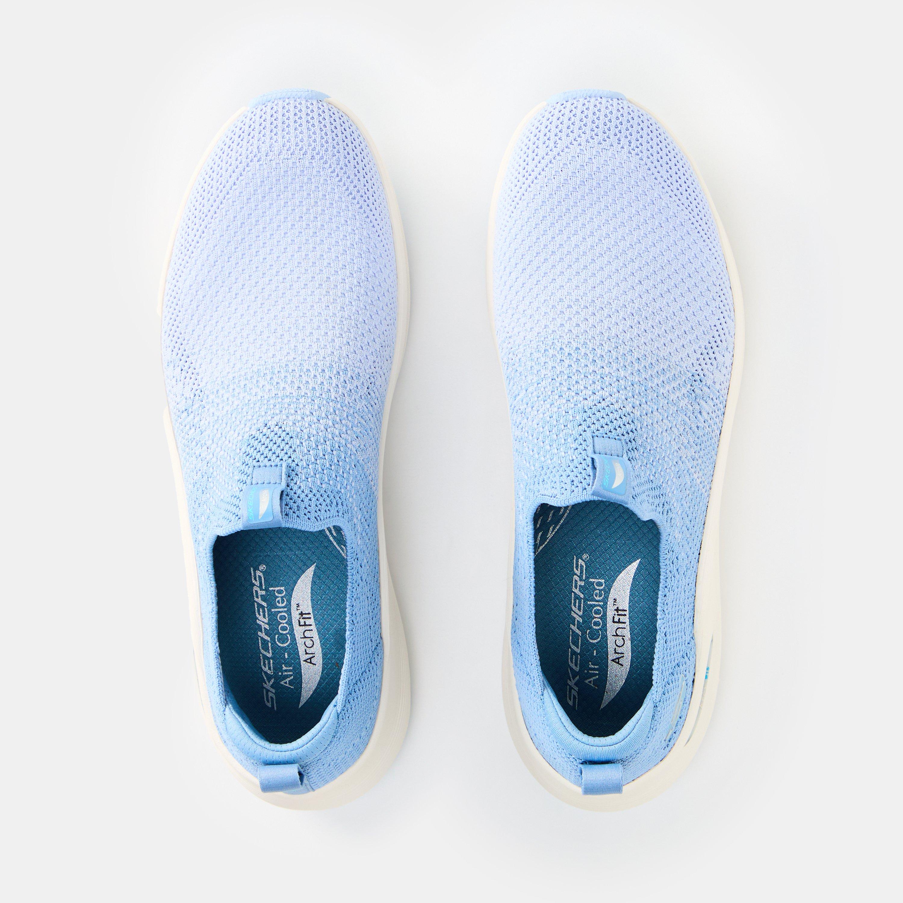 Azul/Branco - Skechers - Arch Fit Slip On Trainers - 6