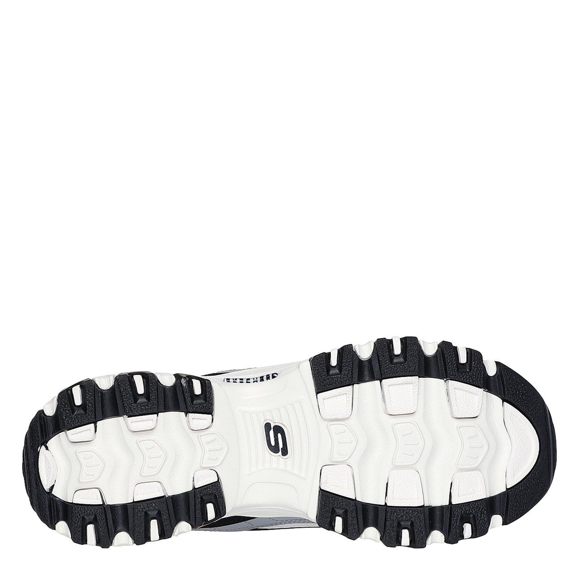 Zwart/Wit - Skechers - D Lites Smooth Nostalgia Low-Top Trainers - 4
