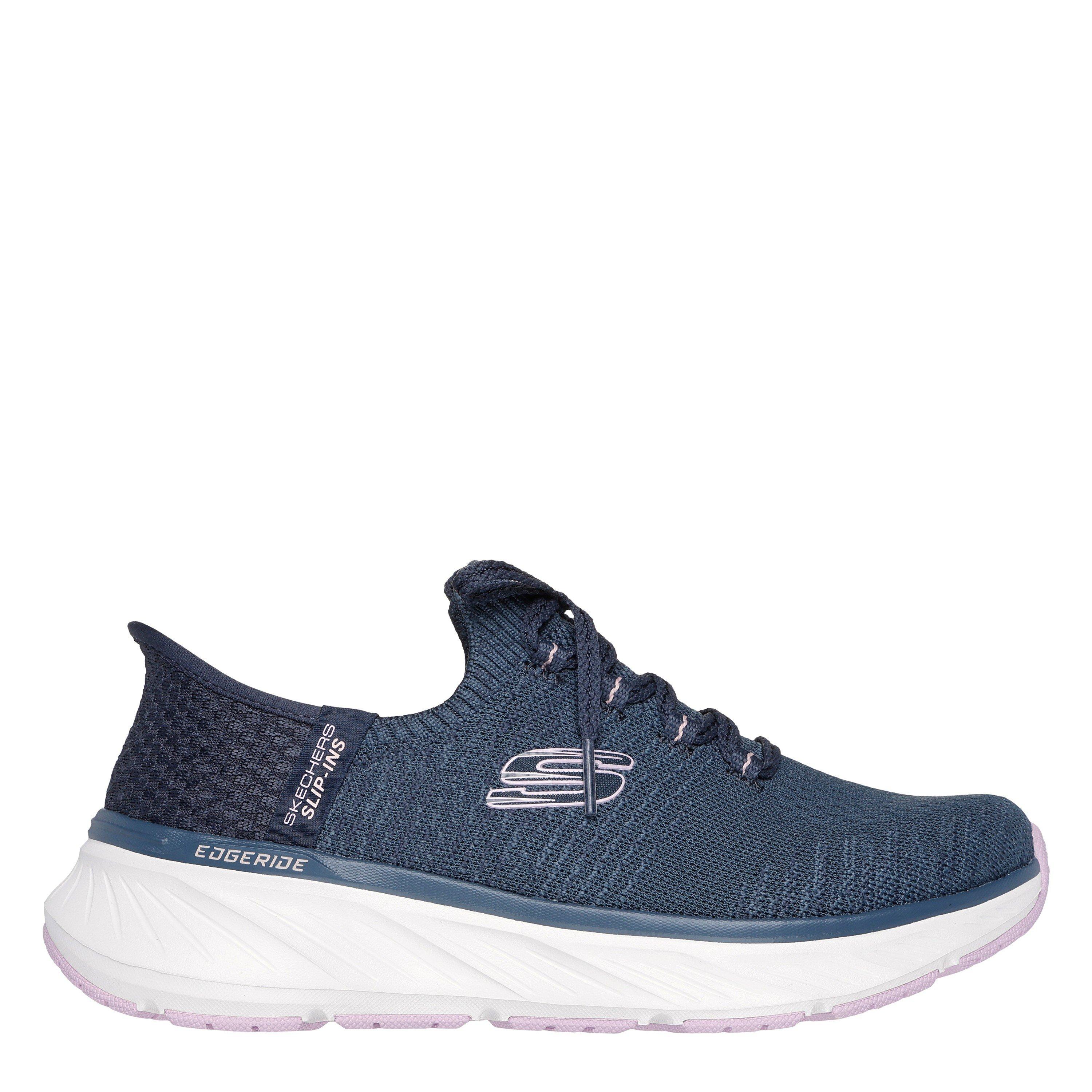 Navy/Lavender - Skechers - Women's Edgeride Runners - 1