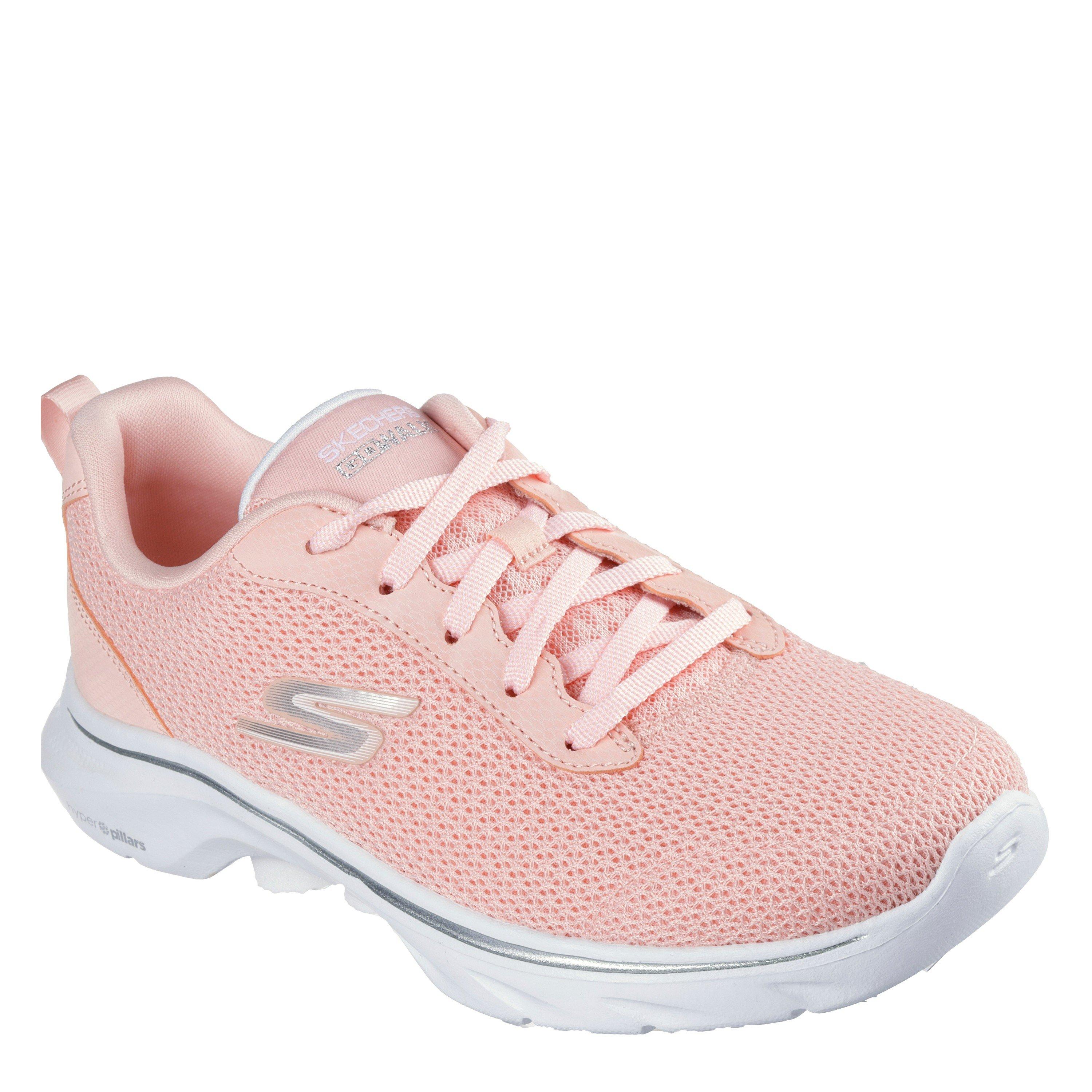 Peach Tex/Tr - Skechers - Women's Athletic Mesh Slip On Runners - 3